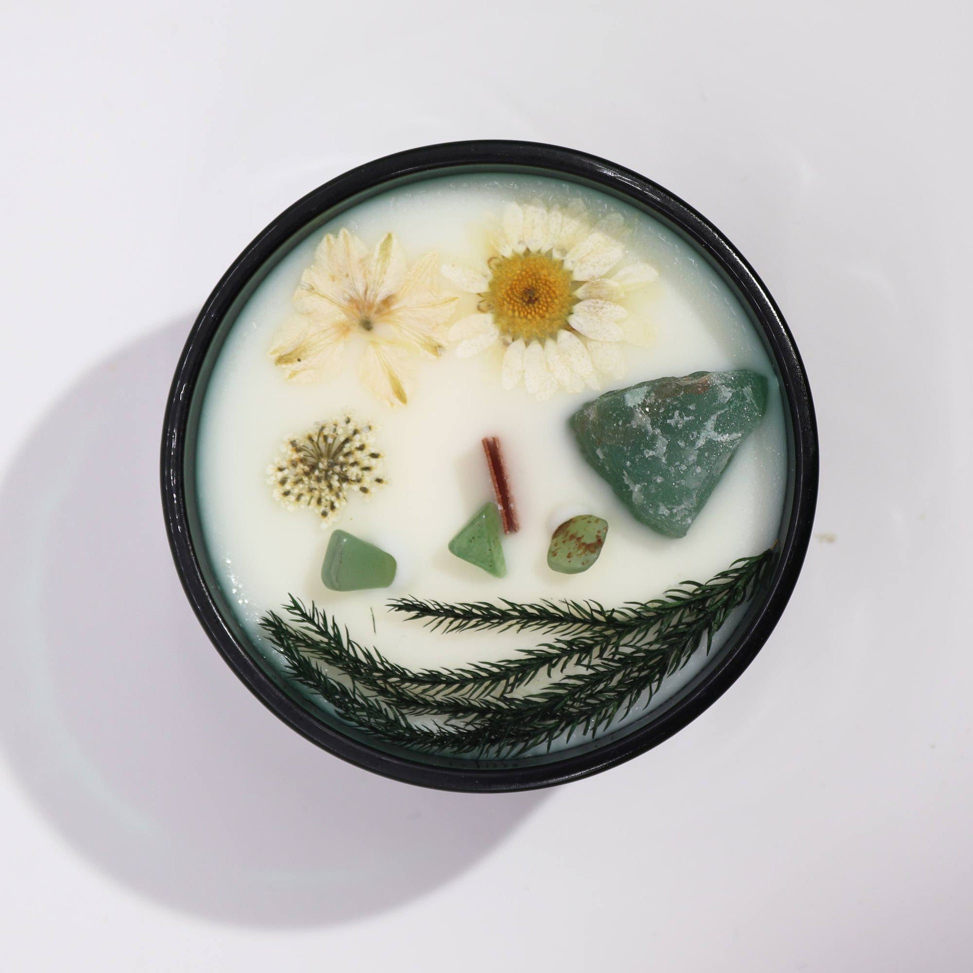 Crystal Magic Flower Eco-Friendly Soy Wax Candle - The Magician product packaging on clean background from Quintessential Holistic Health Ltd