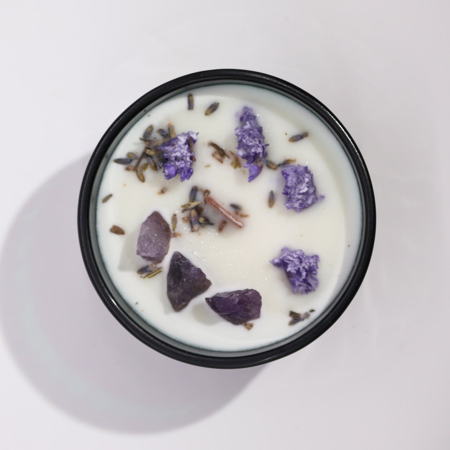 Crystal Magic Flower Eco-Friendly Soy Wax Candle - The Moon product packaging on clean background from Quintessential Holistic Health Ltd