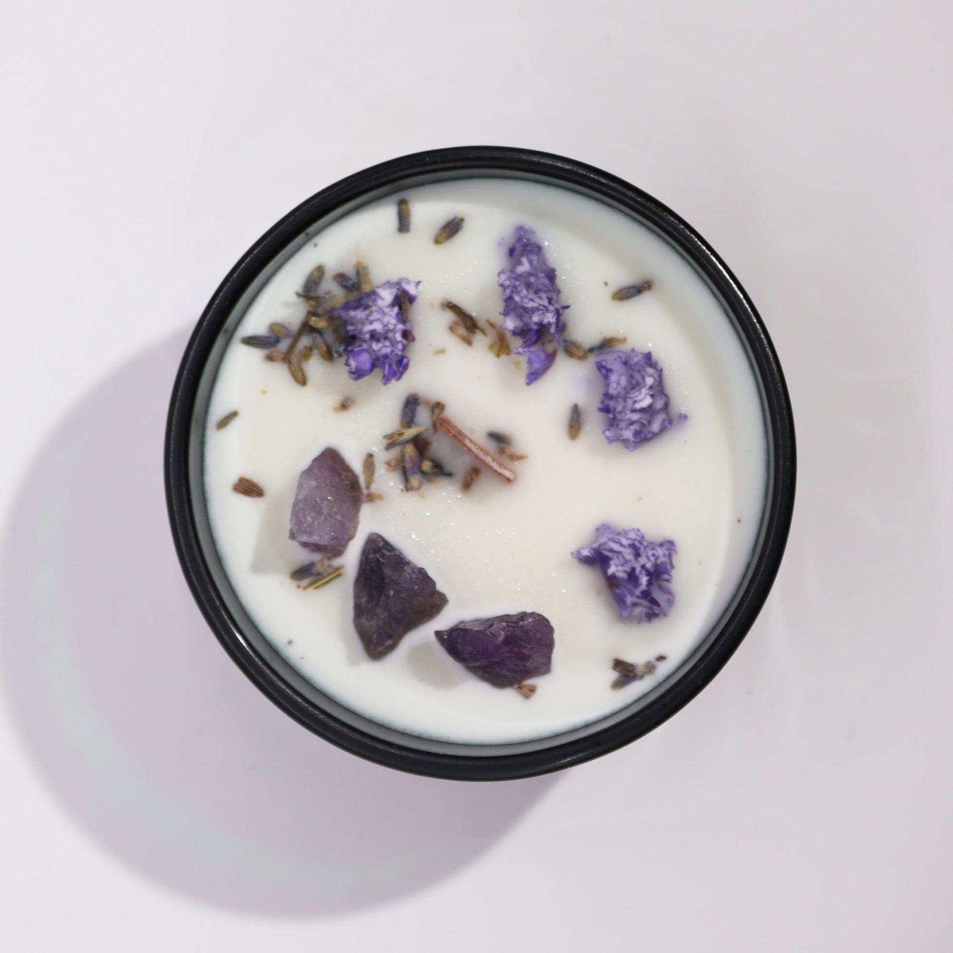 Crystal Magic Flower Eco-Friendly Soy Wax Candle - The Moon product packaging on clean background from Quintessential Holistic Health Ltd