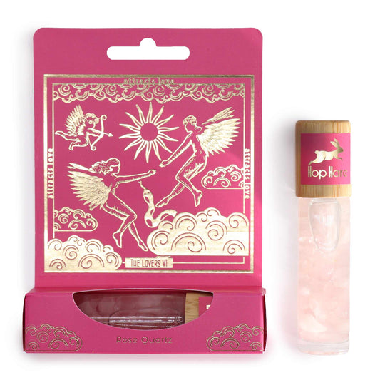Gemstone Tarot Essential Oil Roll On - Rose Quartz - The Lovers - main product image from Quintessential Holistic Health Ltd UK