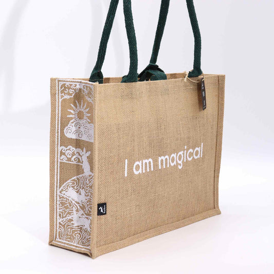 Eco-Friendly Jute Tote Bag - I Am Magical