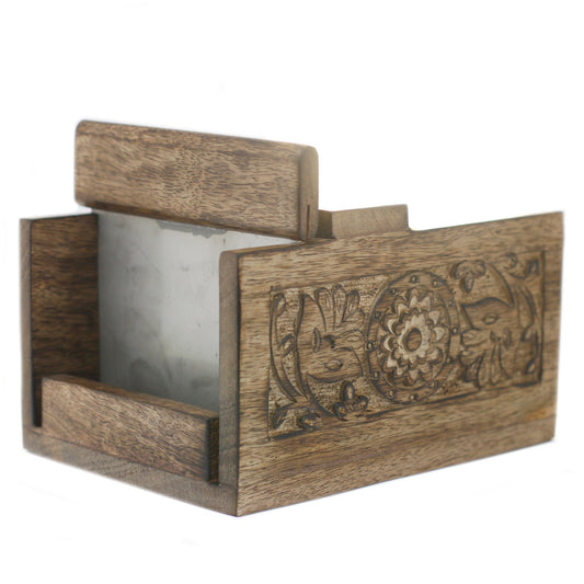 Antique Style Mango Wooden Soap Cutter product packaging on clean background from Quintessential Holistic Health Ltd