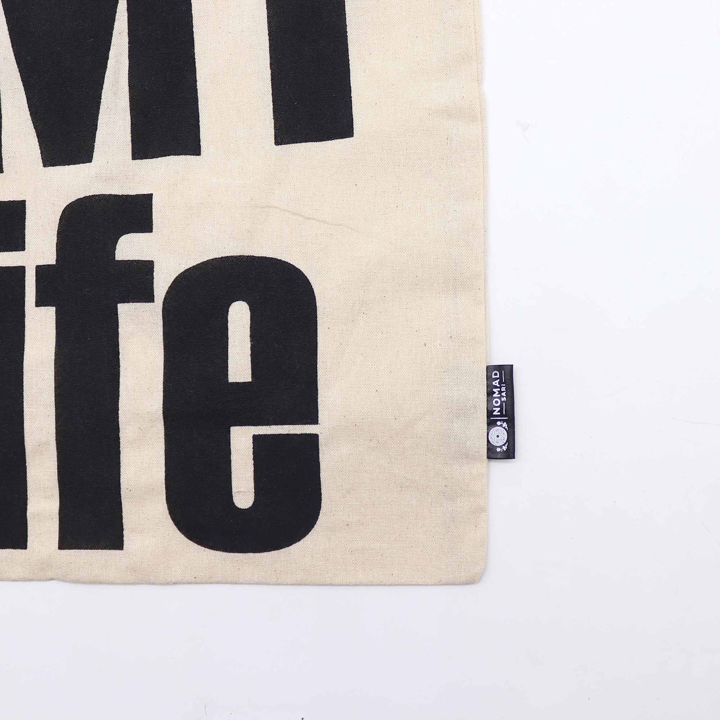 Iconic Natural Cotton Tote Bag - It's My Life / Natural product packaging on clean background from Quintessential Holistic Health Ltd