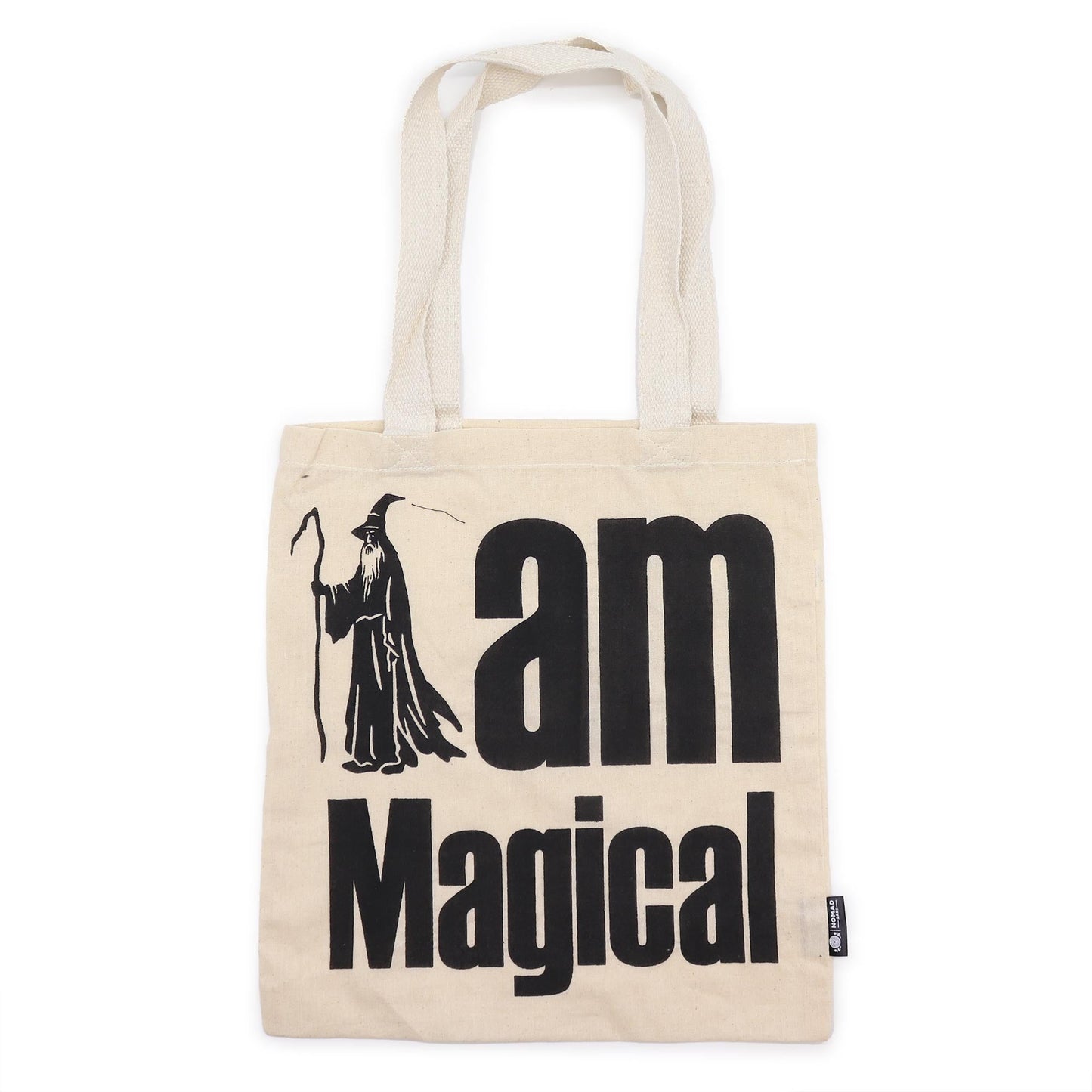 Iconic Natural Cotton Tote Bag - I am Magical / Natural product packaging on clean background from Quintessential Holistic Health Ltd