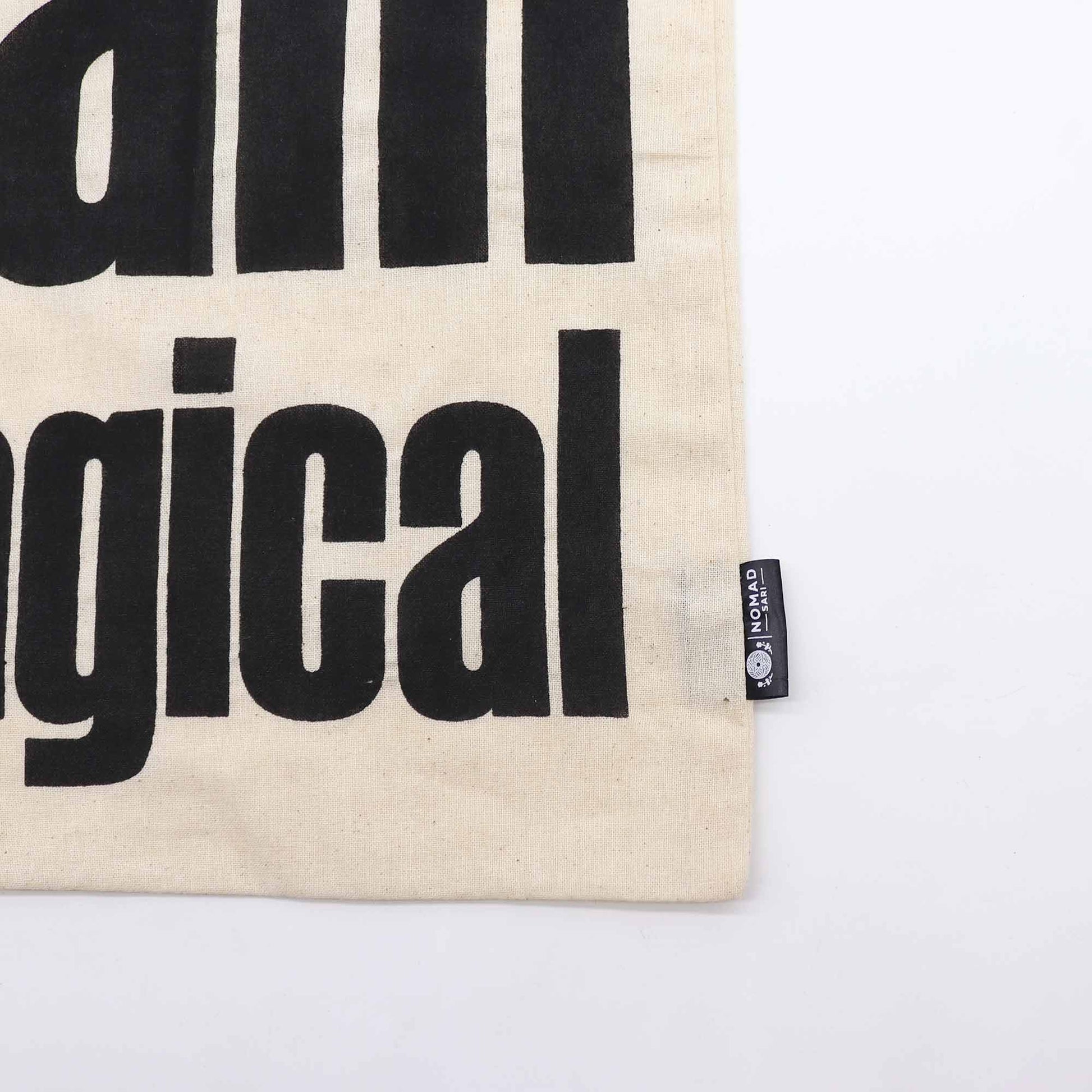Iconic Natural Cotton Tote Bag - I am Magical / Natural product packaging on clean background from Quintessential Holistic Health Ltd