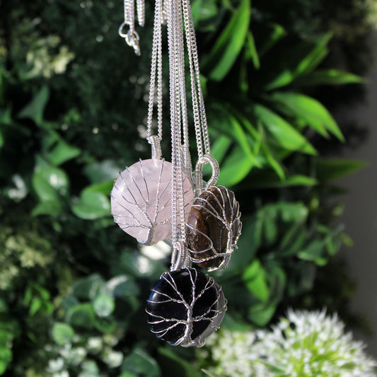 Tree of Life Gemstone Unisex Necklace