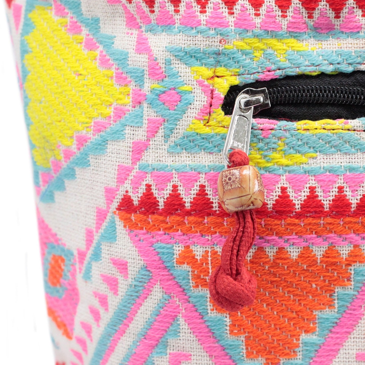 Kathmandu Cotton Cross-Body Bag - Sunrise / Multicolour product packaging on clean background from Quintessential Holistic Health Ltd