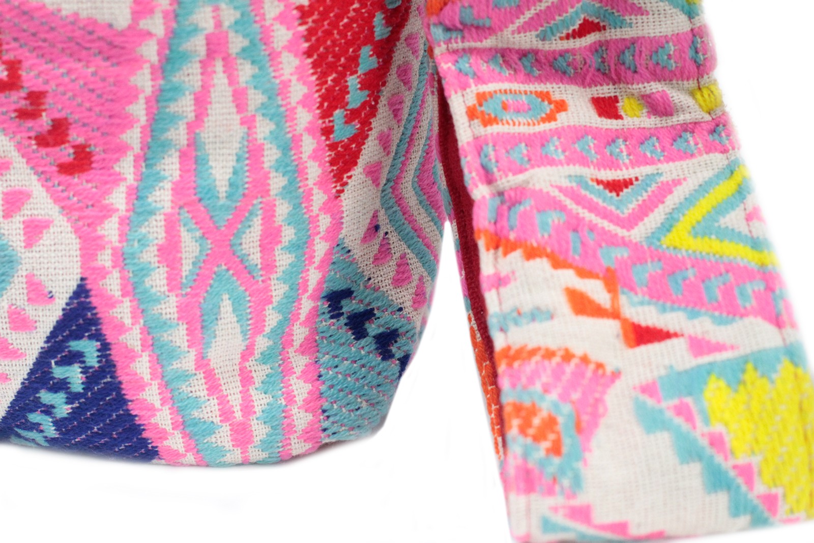 Kathmandu Cotton Cross-Body Bag - Sunrise / Multicolour product packaging on clean background from Quintessential Holistic Health Ltd