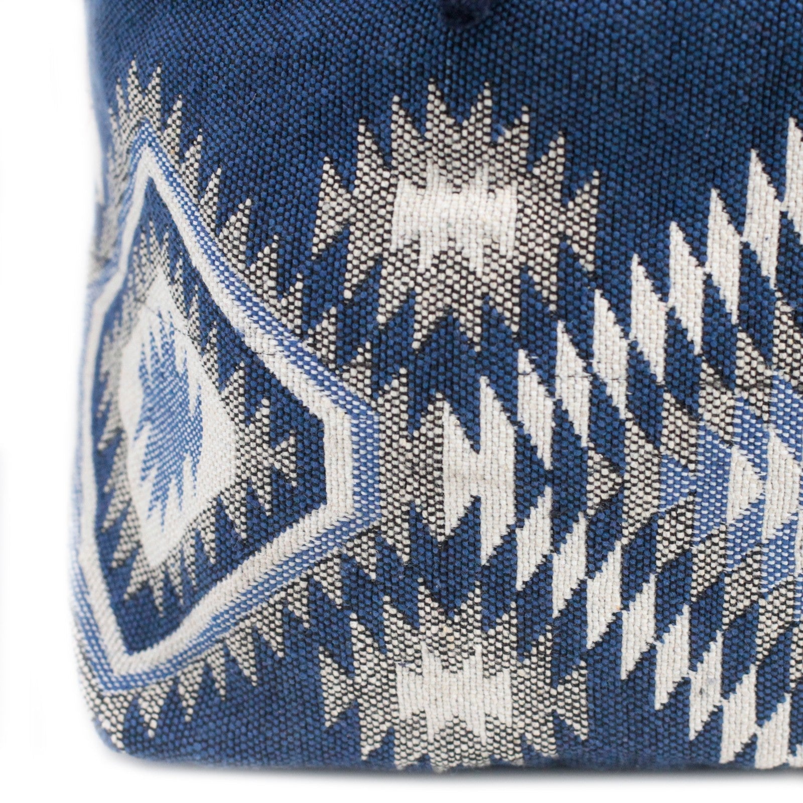 Kathmandu Cotton Cross-Body Bag - Dusk / Blue product packaging on clean background from Quintessential Holistic Health Ltd