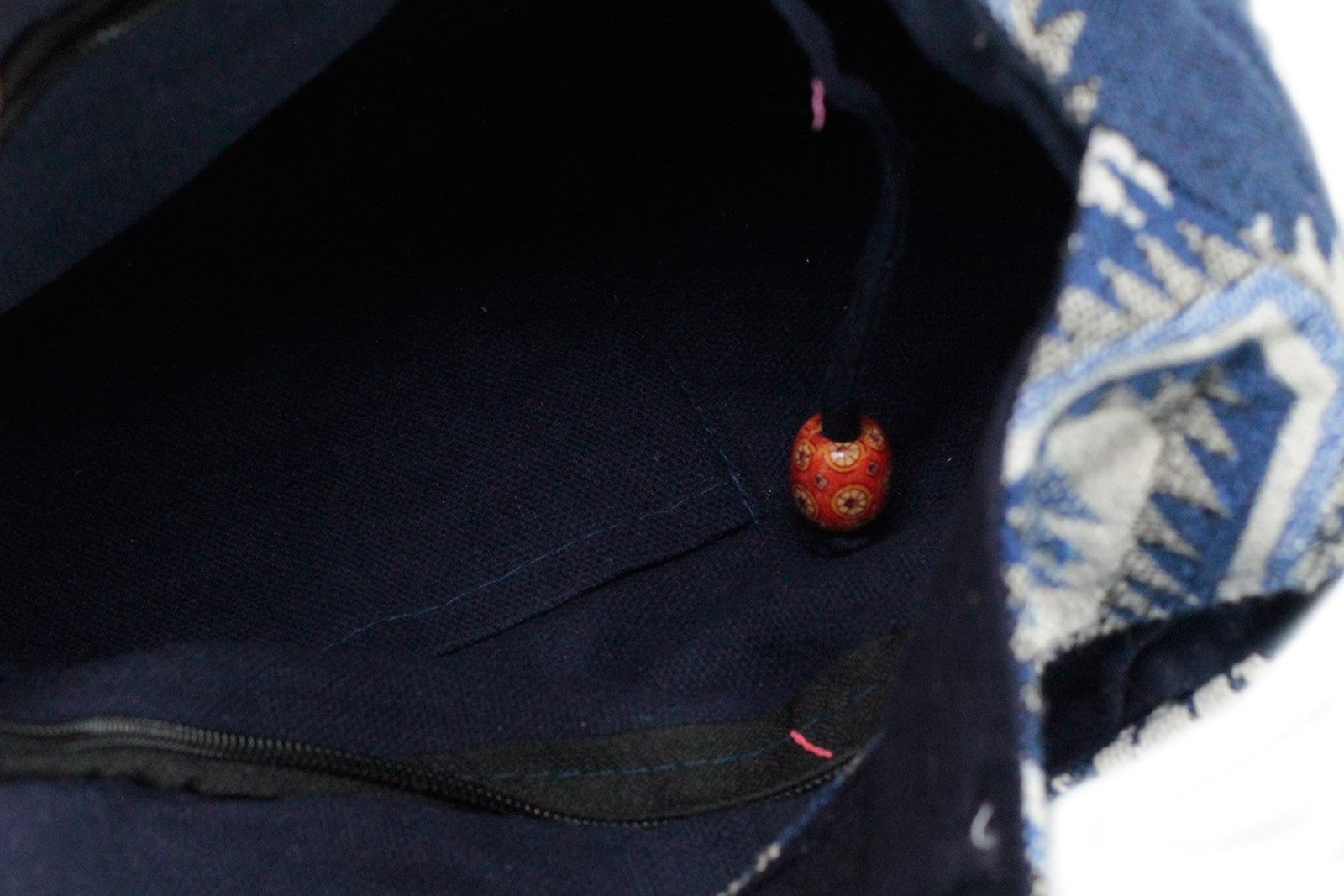 Kathmandu Cotton Cross-Body Bag - Dusk / Blue product packaging on clean background from Quintessential Holistic Health Ltd