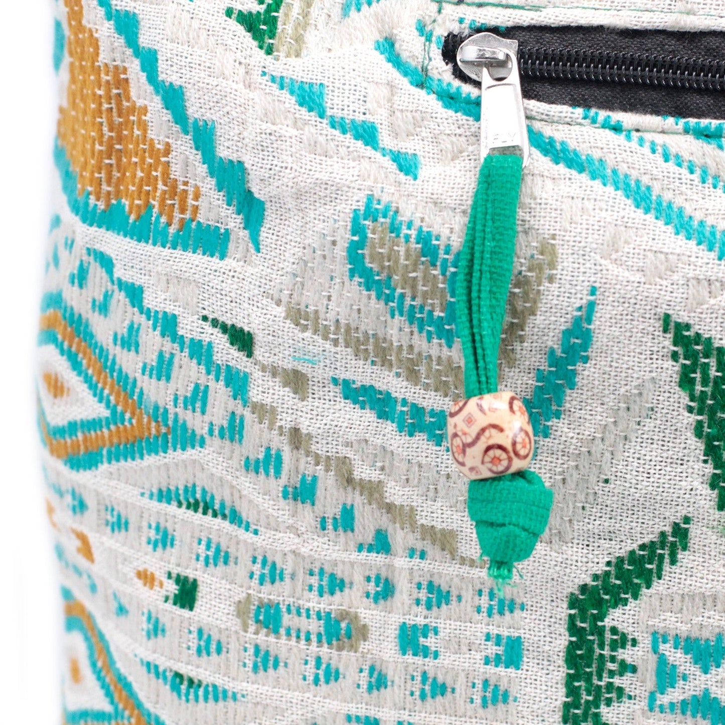 Kathmandu Cotton Cross-Body Bag - Midday / Green product packaging on clean background from Quintessential Holistic Health Ltd