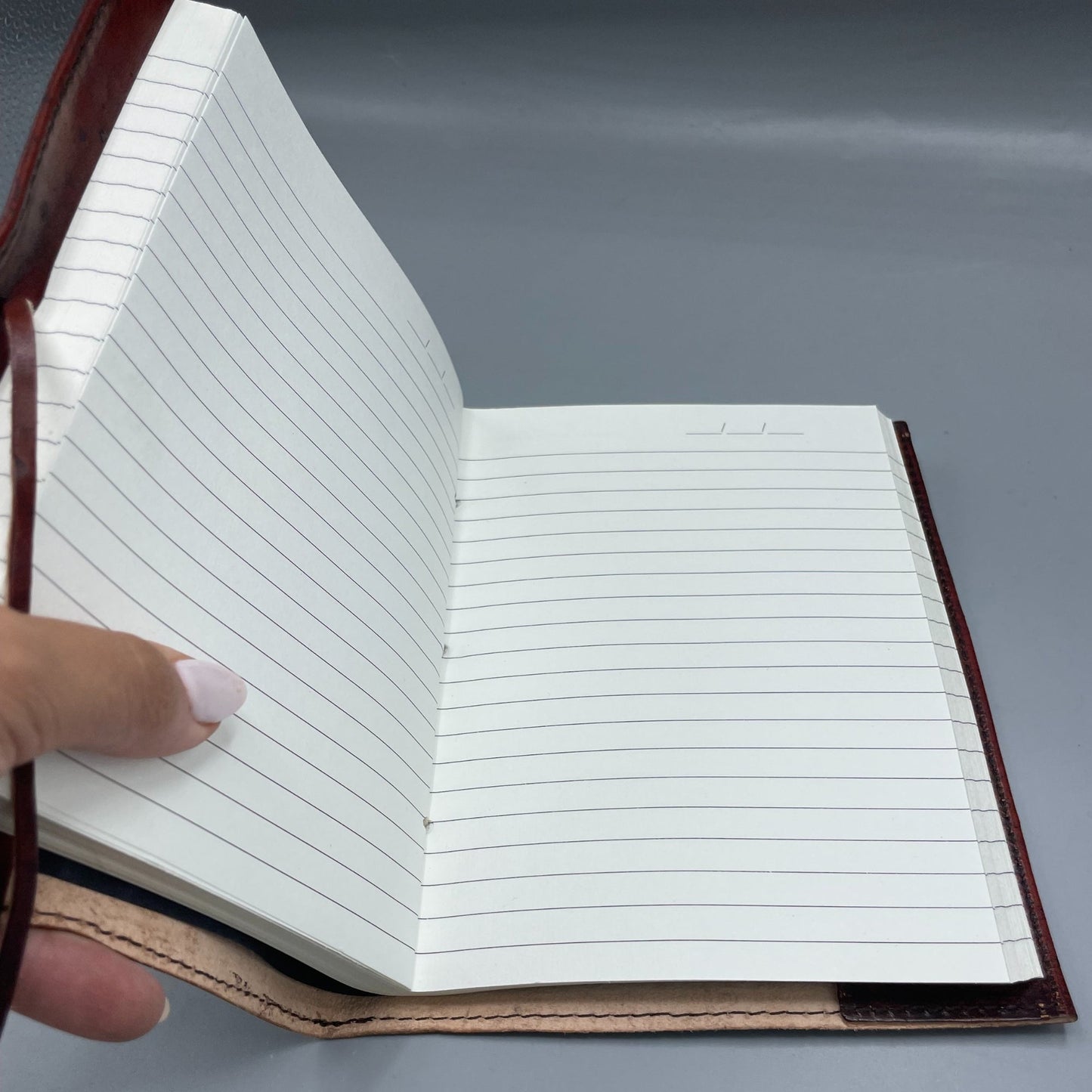 Handmade Leather-Bound Eco-Friendly Notebook - Large / Brown / Tree of Life product packaging on clean background from Quintessential Holistic Health Ltd