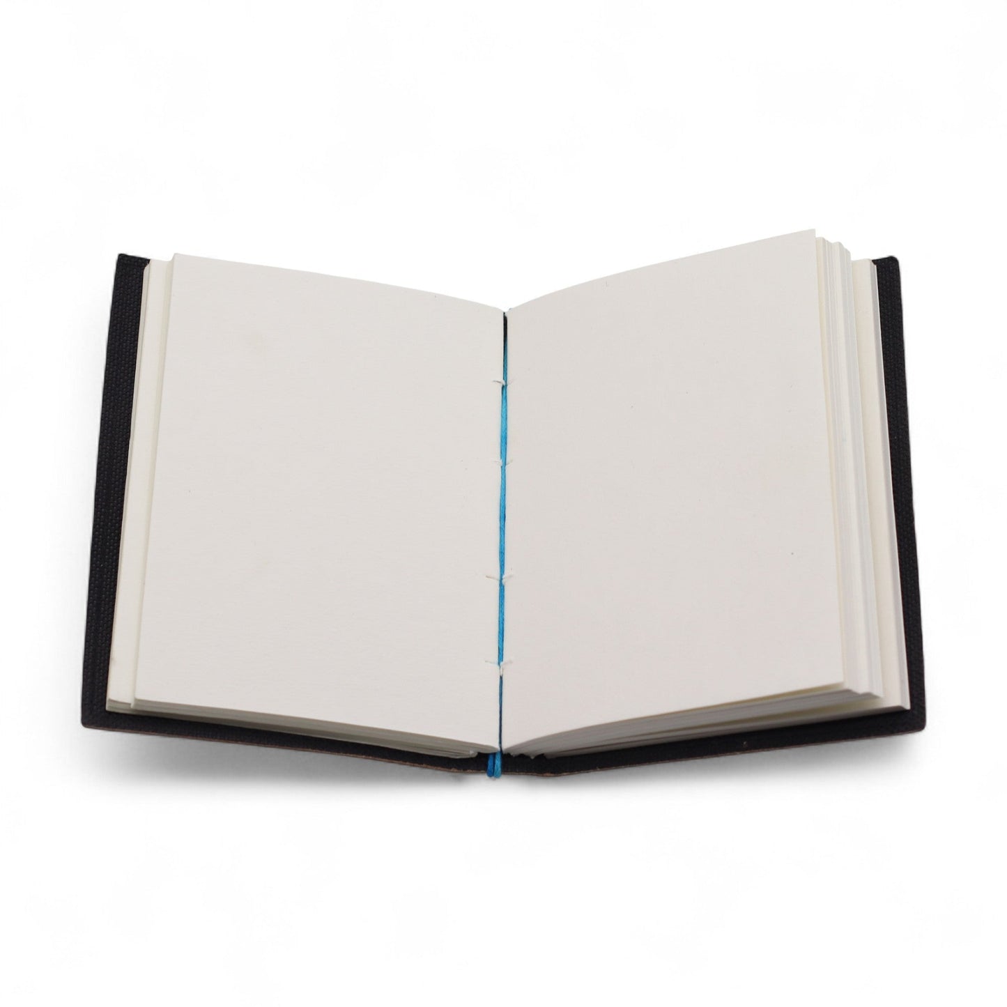 Handmade Leather-Bound Eco-Friendly Journal with Wrap – My Chakras Are Aligned AF product packaging on clean background from Quintessential Holistic Health Ltd