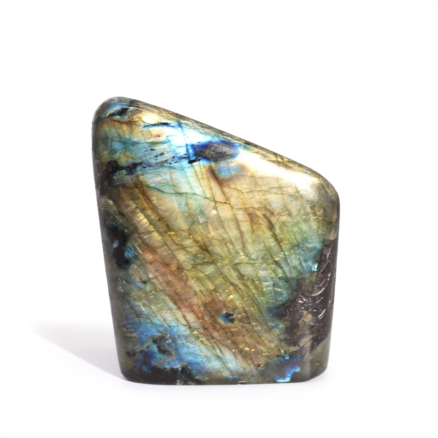 Natural Labradorite Stone - Large product packaging on clean background from Quintessential Holistic Health Ltd