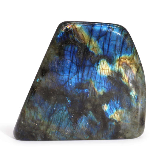 Natural Labradorite Stone - Extra Large product packaging on clean background from Quintessential Holistic Health Ltd