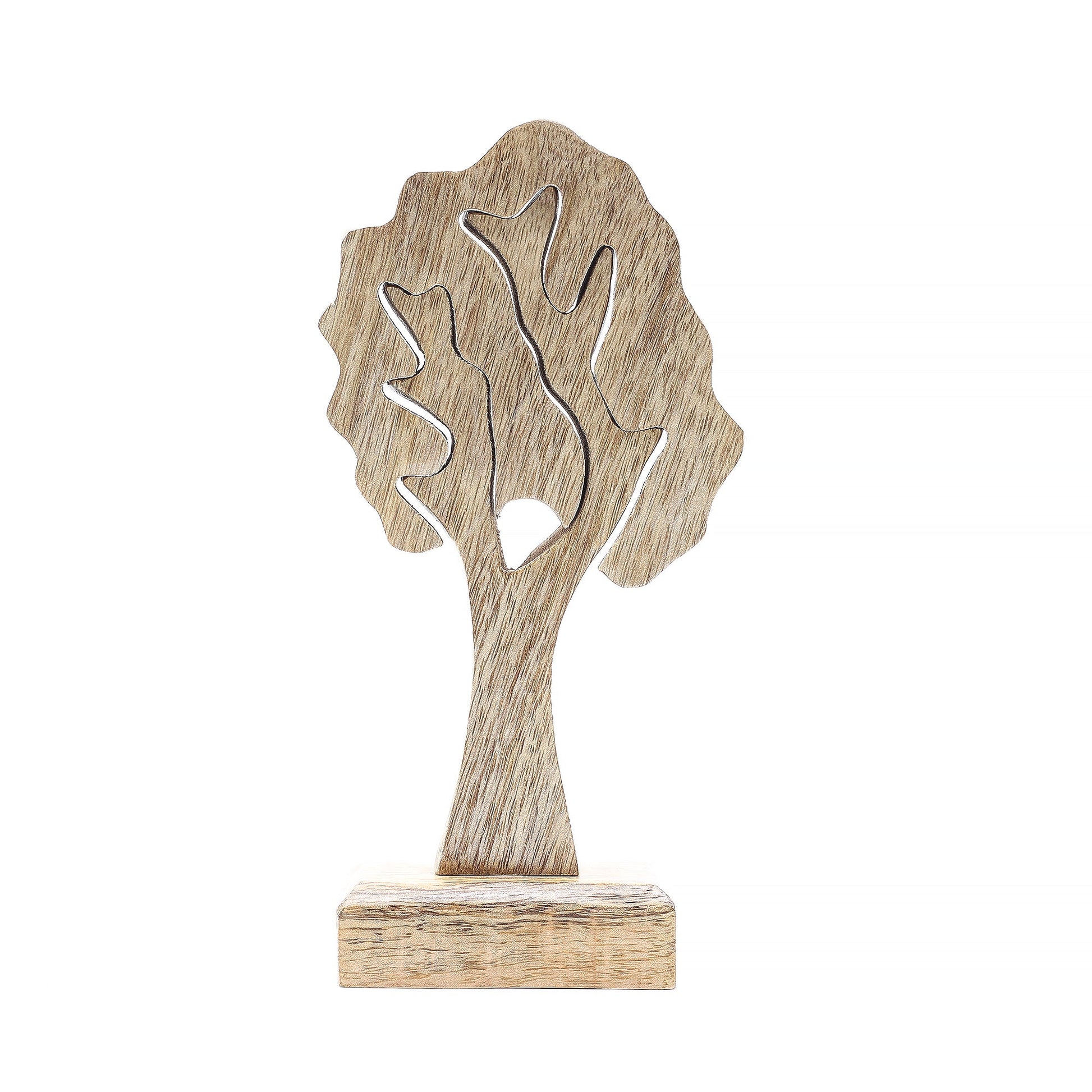 Handcrafted Enamel Wooden 3D Tree Decoration - Single Tree product packaging on clean background from Quintessential Holistic Health Ltd