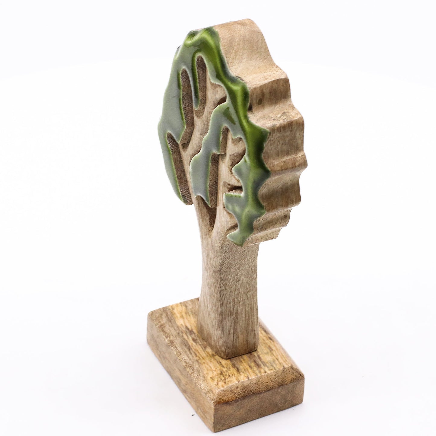 Handcrafted Enamel Wooden 3D Tree Decoration - Single Tree product packaging on clean background from Quintessential Holistic Health Ltd