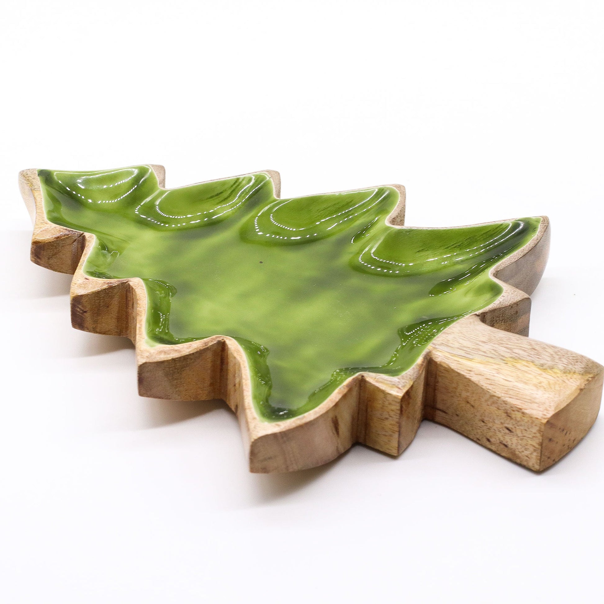 Handcrafted Enamel Wooden Bowl - Tree product packaging on clean background from Quintessential Holistic Health Ltd