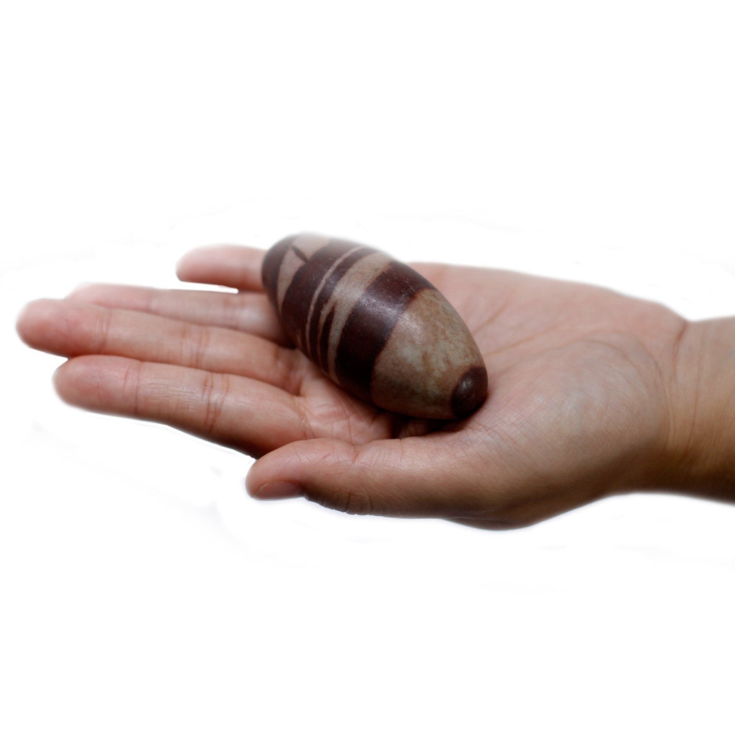 1 x Shiva Lingam Egg Shaped Stone - Medium product packaging on clean background from Quintessential Holistic Health Ltd