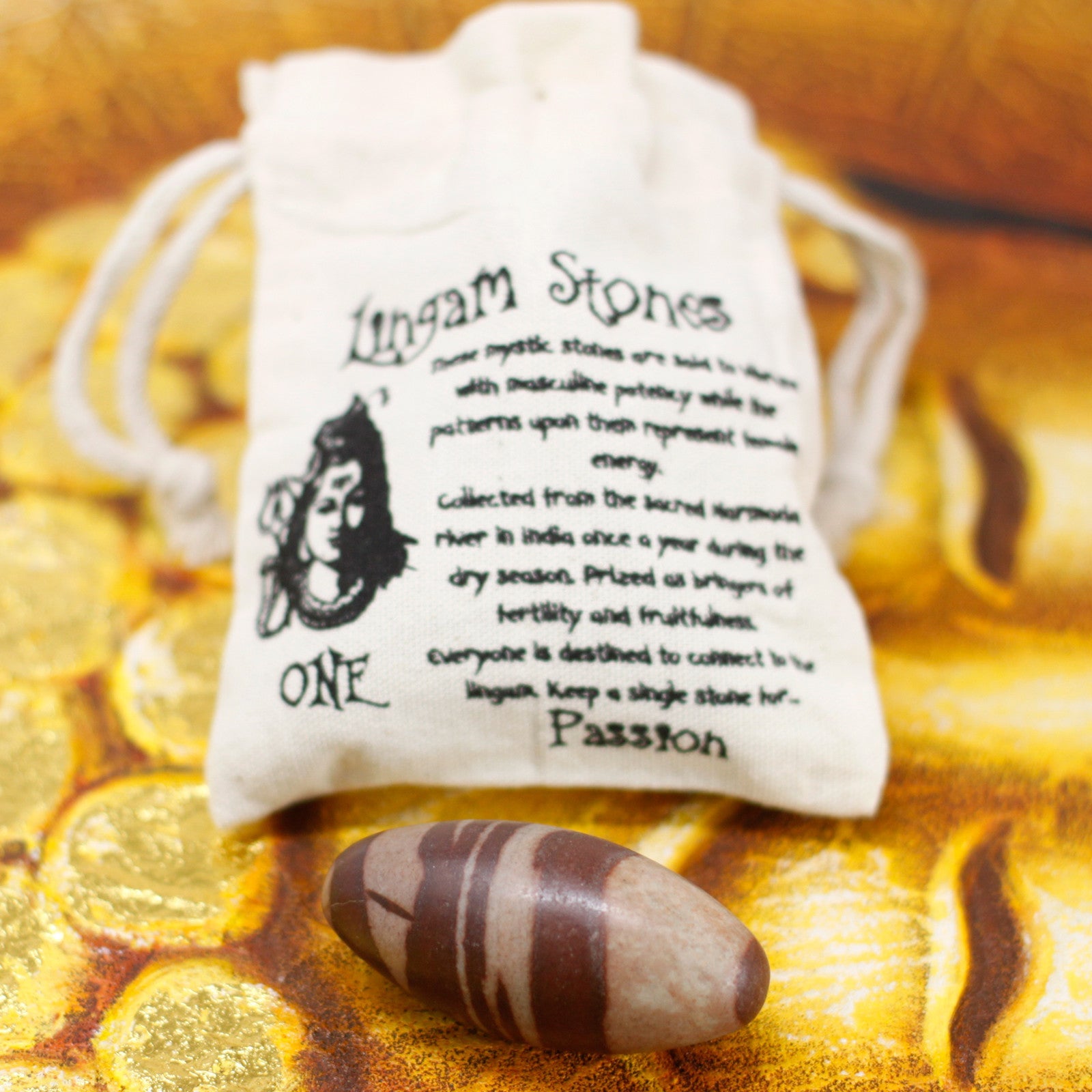 1 x Shiva Lingam Egg Shaped Stone - Medium product packaging on clean background from Quintessential Holistic Health Ltd