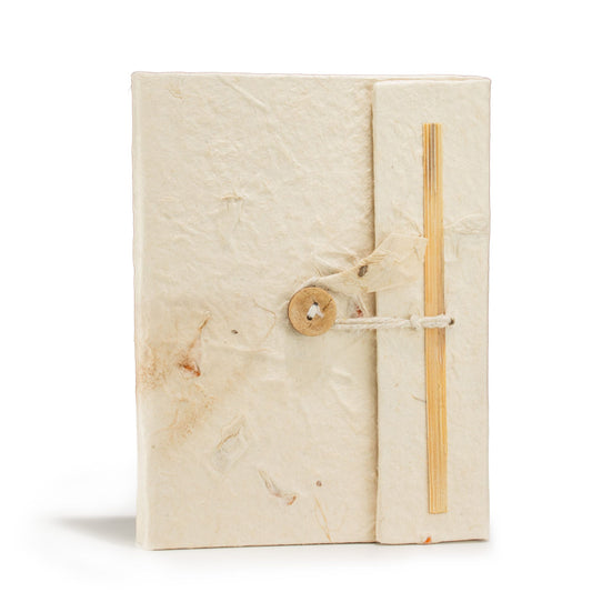 Eco-Friendly Lokta Paper Notebook - A6 - Mixed Flowers - main product image from Quintessential Holistic Health Ltd UK