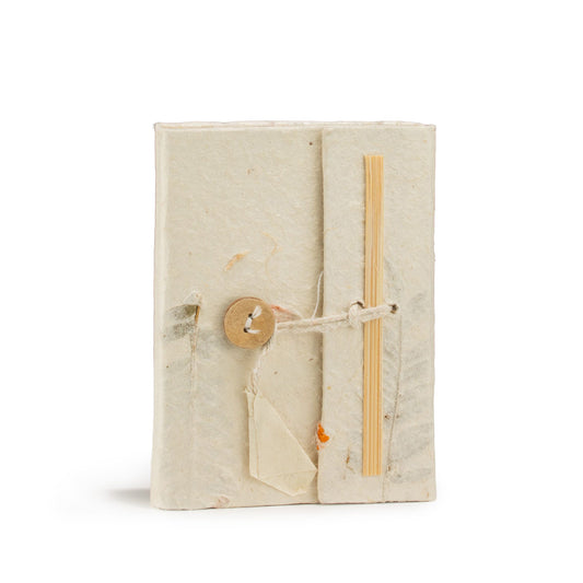 Pocket Eco-Friendly Lokta Paper Notebook - Mixed Flowers - main product image from Quintessential Holistic Health Ltd UK