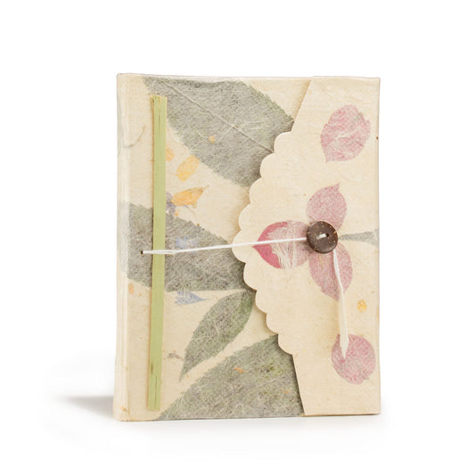 Eco-Friendly Lokta Paper Notebook - A6 - Bougainvillea - main product image from Quintessential Holistic Health Ltd UK
