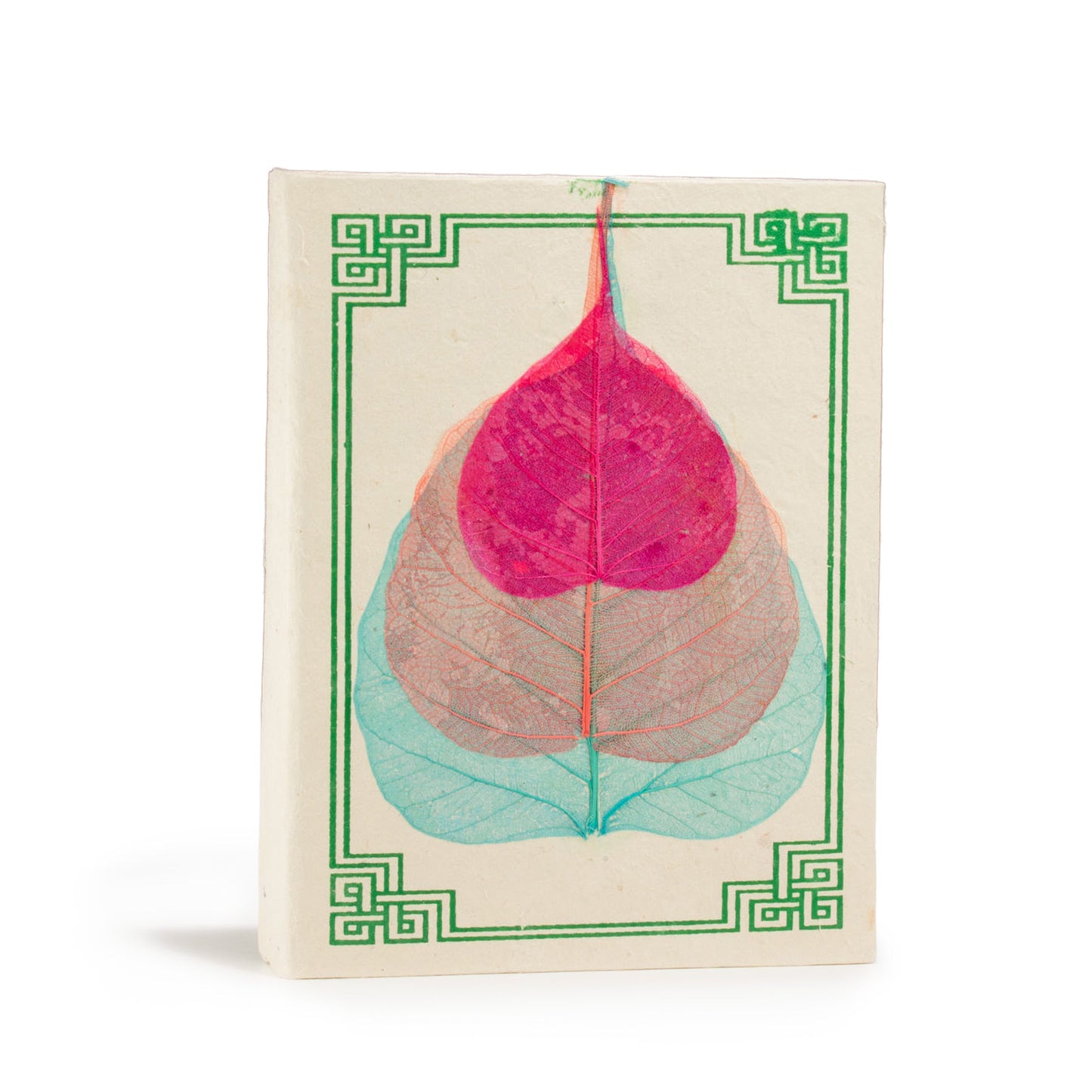 A6 Eco-Friendly Lokta Paper Notebook - Bodhi Leaf product packaging on clean background from Quintessential Holistic Health Ltd