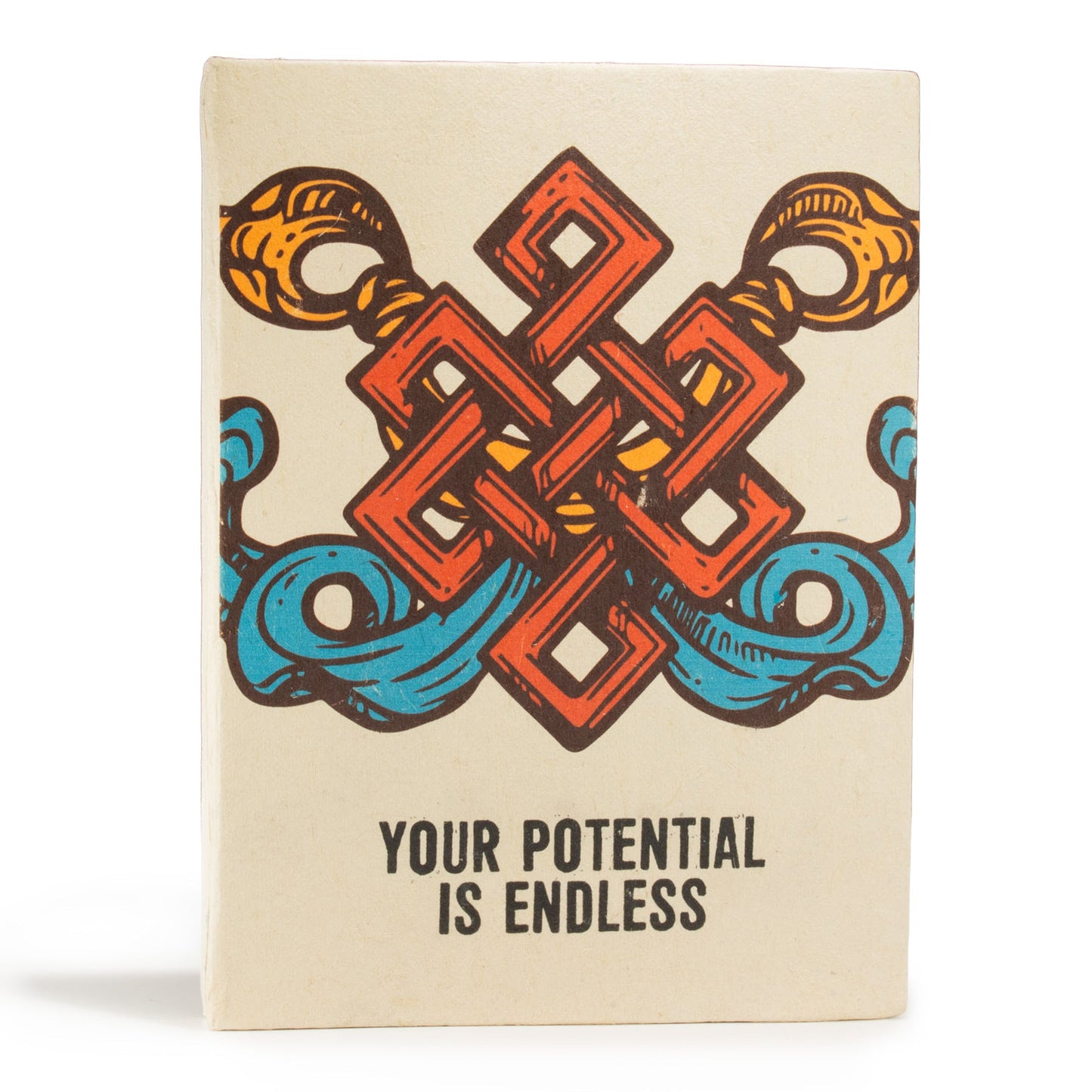 A5 Eco-Friendly Lokta Paper Journal inc Bookmark - Your Potential product packaging on clean background from Quintessential Holistic Health Ltd