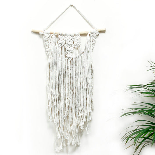 Handcrafted Cotton Macrame Wall Hanging - The Wedding Blessing - main product image from Quintessential Holistic Health Ltd UK
