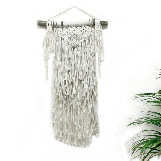 Handcrafted Cotton Macrame Wall Hanging - Natural Abundance - main product image from Quintessential Holistic Health Ltd UK