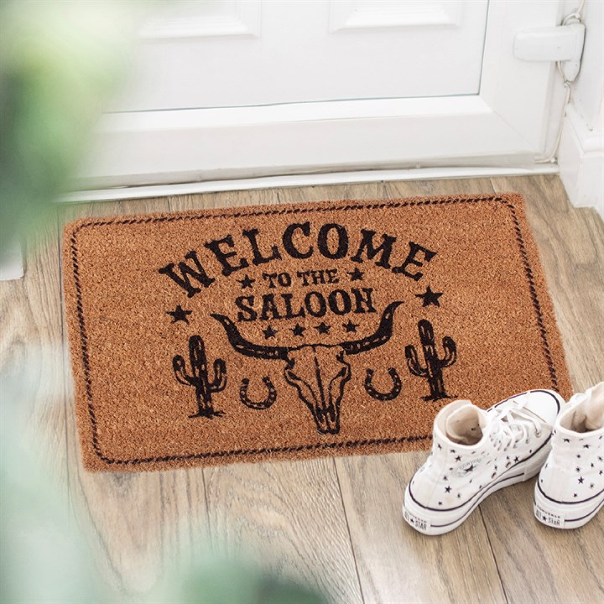 Natural Welcome to the Saloon Doormat