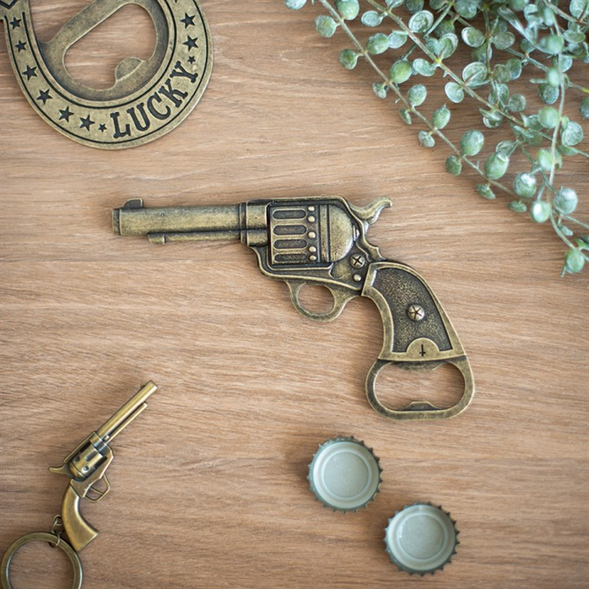 Western Pistol Bottle Opener