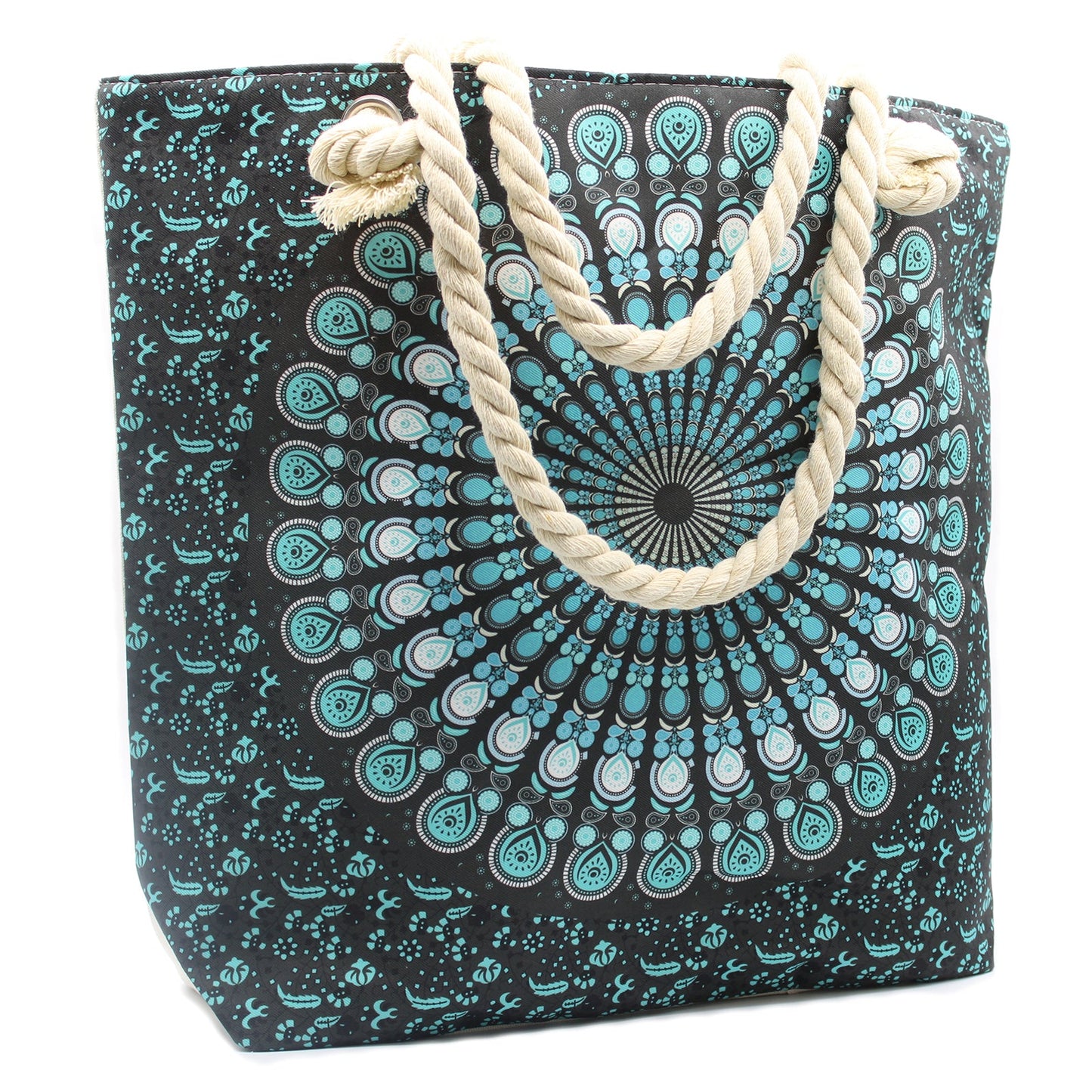 Rope Handled Mandela Bag - Deep Blue product packaging on clean background from Quintessential Holistic Health Ltd