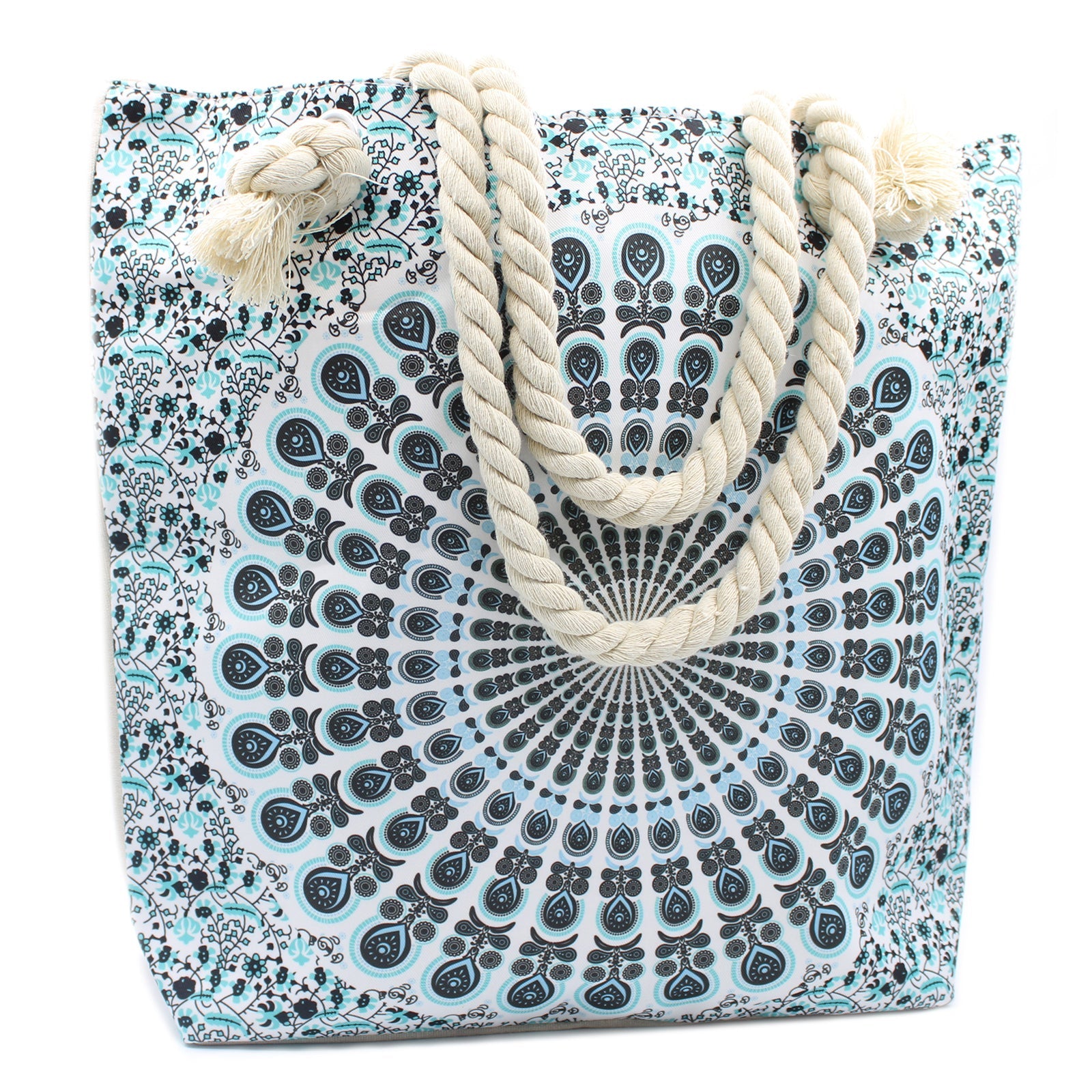 Rope Handled Mandela Bag - Sky Blue product packaging on clean background from Quintessential Holistic Health Ltd