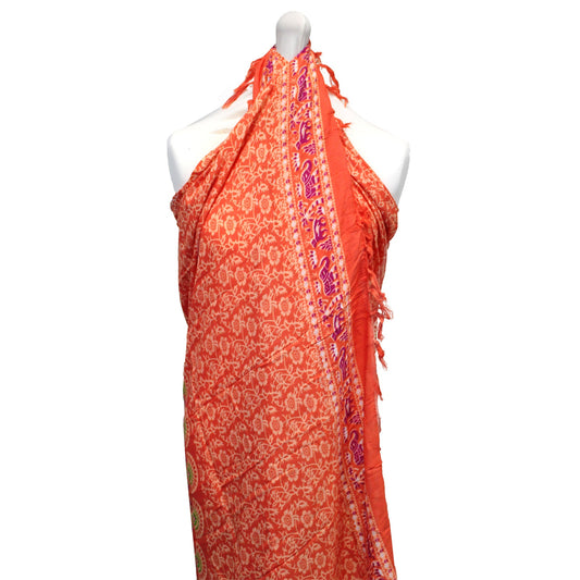 Bali Mandala Sarong / Scarf - Pink / Orange product packaging on clean background from Quintessential Holistic Health Ltd