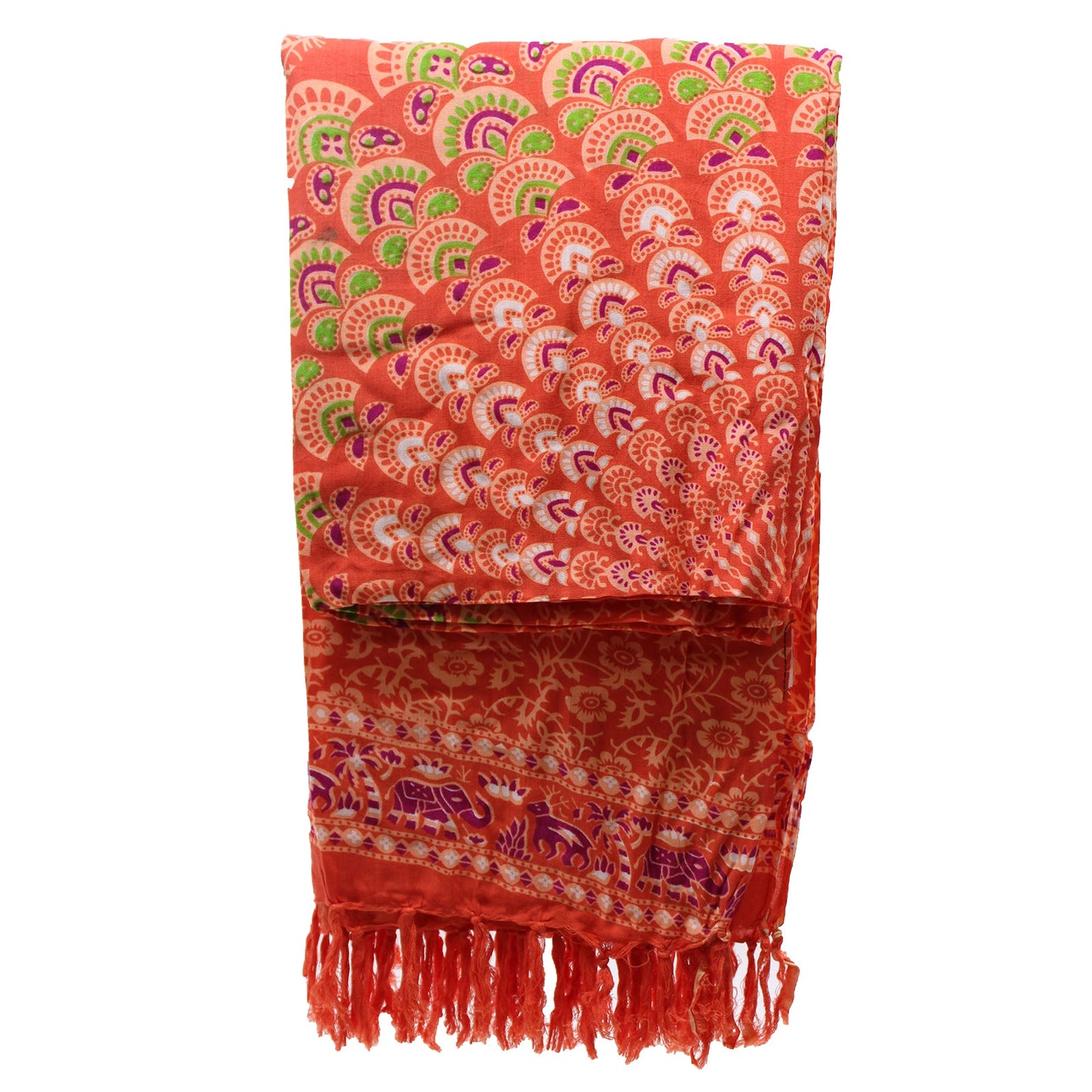 Bali Mandala Sarong / Scarf - Pink / Orange product packaging on clean background from Quintessential Holistic Health Ltd