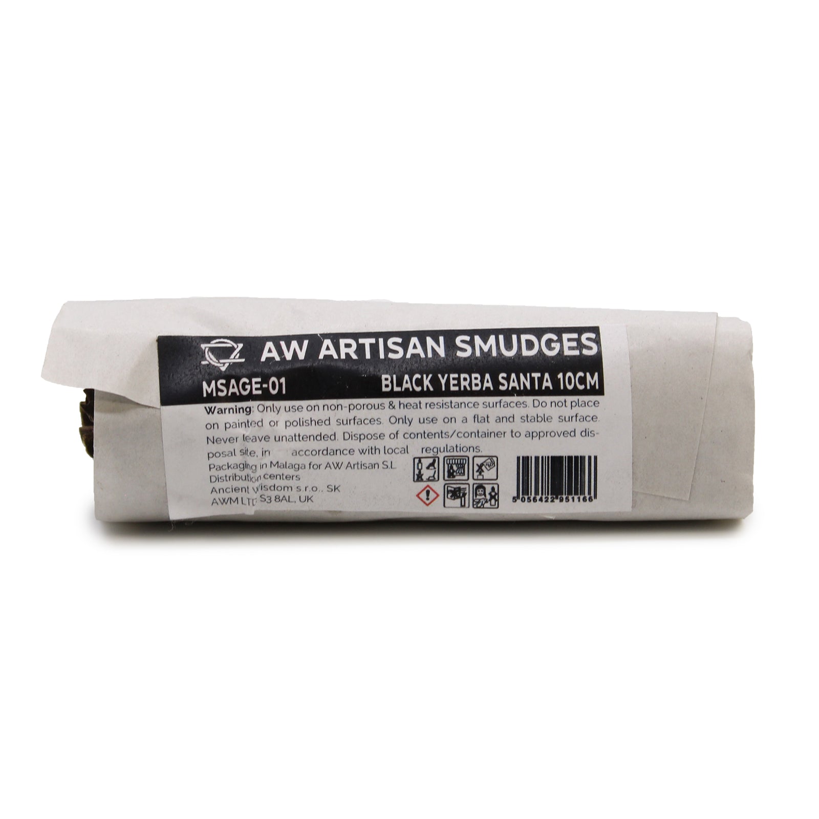 10cm Handcrafted Incense Smudge Stick - Black Sage product packaging on clean background from Quintessential Holistic Health Ltd