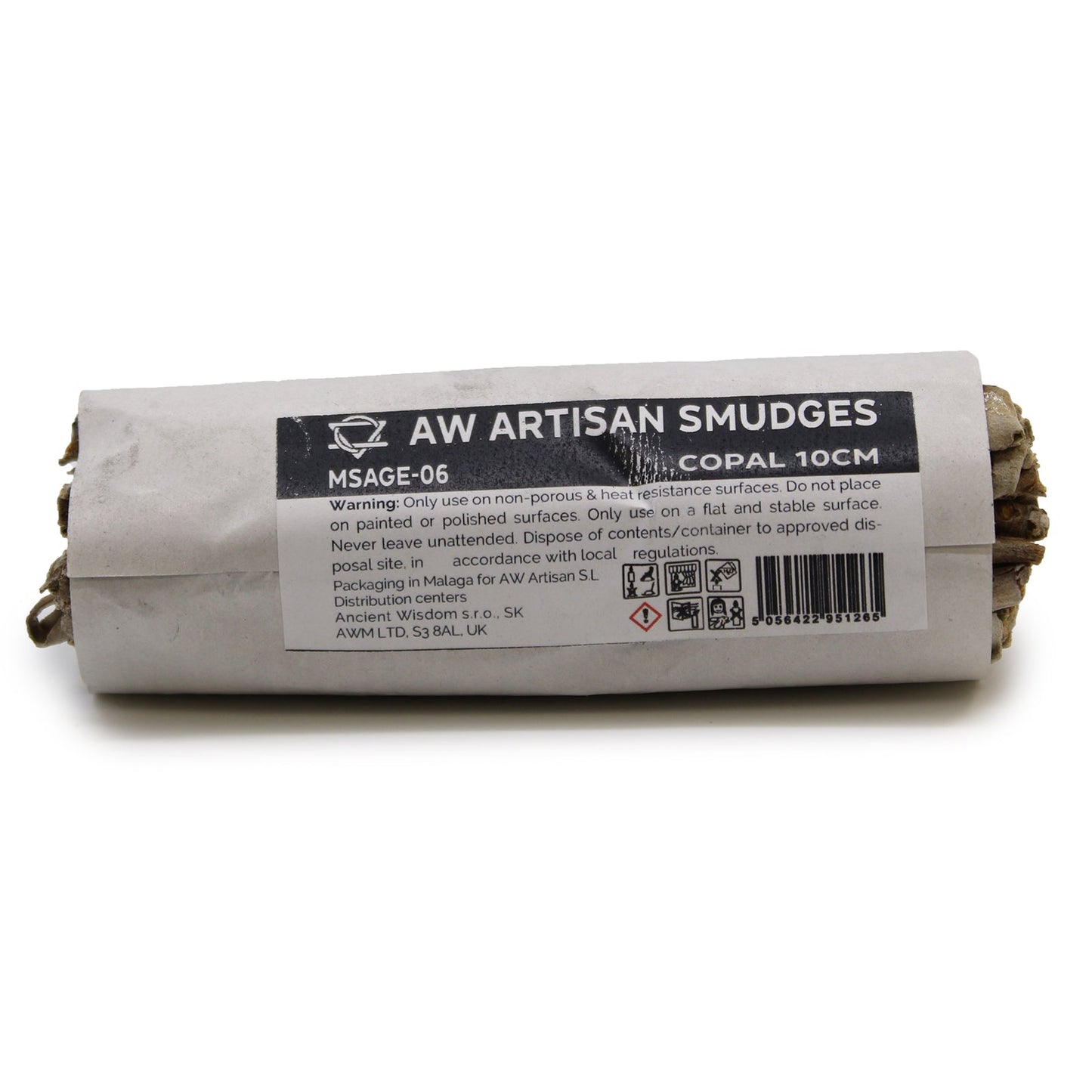 10cm Handcrafted Incense Smudge Stick - Copal product packaging on clean background from Quintessential Holistic Health Ltd
