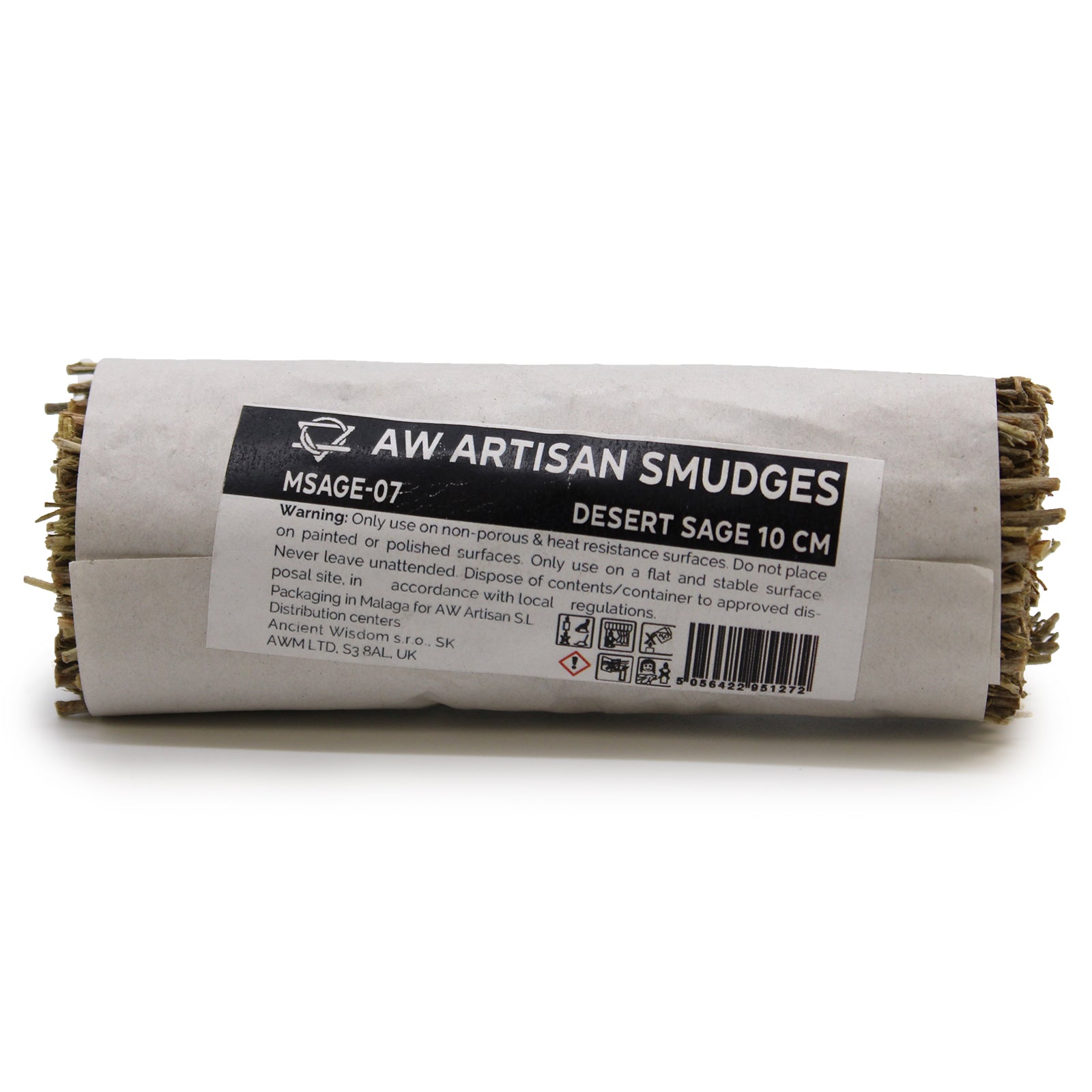 10cm Handcrafted Incense Smudge Stick - Ruda Rue Sage product packaging on clean background from Quintessential Holistic Health Ltd