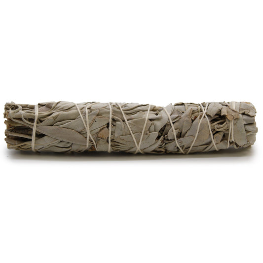 15cm Handcrafted Incense Smudge Stick - White Sage product packaging on clean background from Quintessential Holistic Health Ltd