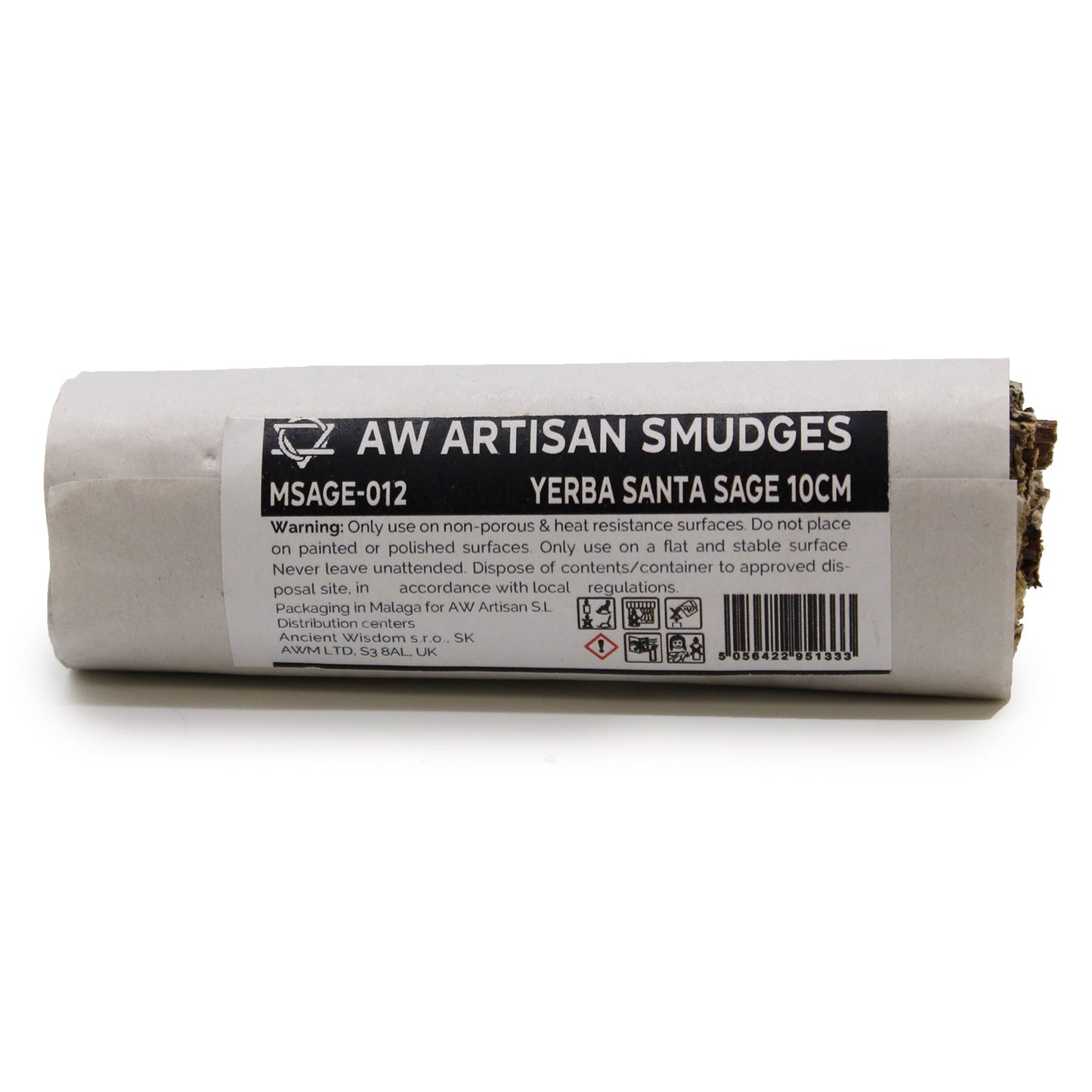 10cm Handcrafted Incense Smudge Stick - Yerba Santa Sage product packaging on clean background from Quintessential Holistic Health Ltd