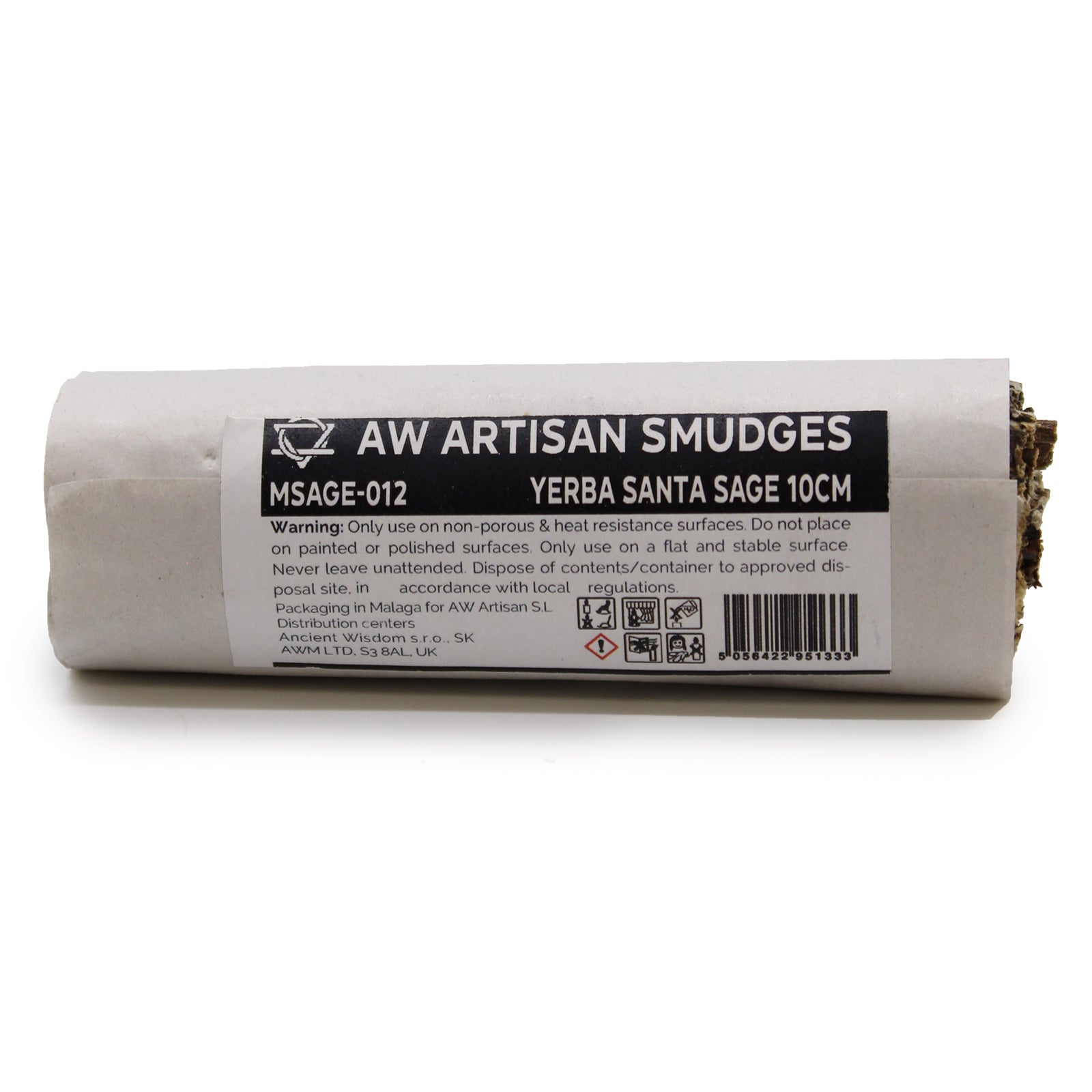 10cm Handcrafted Incense Smudge Stick - Yerba Santa Sage product packaging on clean background from Quintessential Holistic Health Ltd