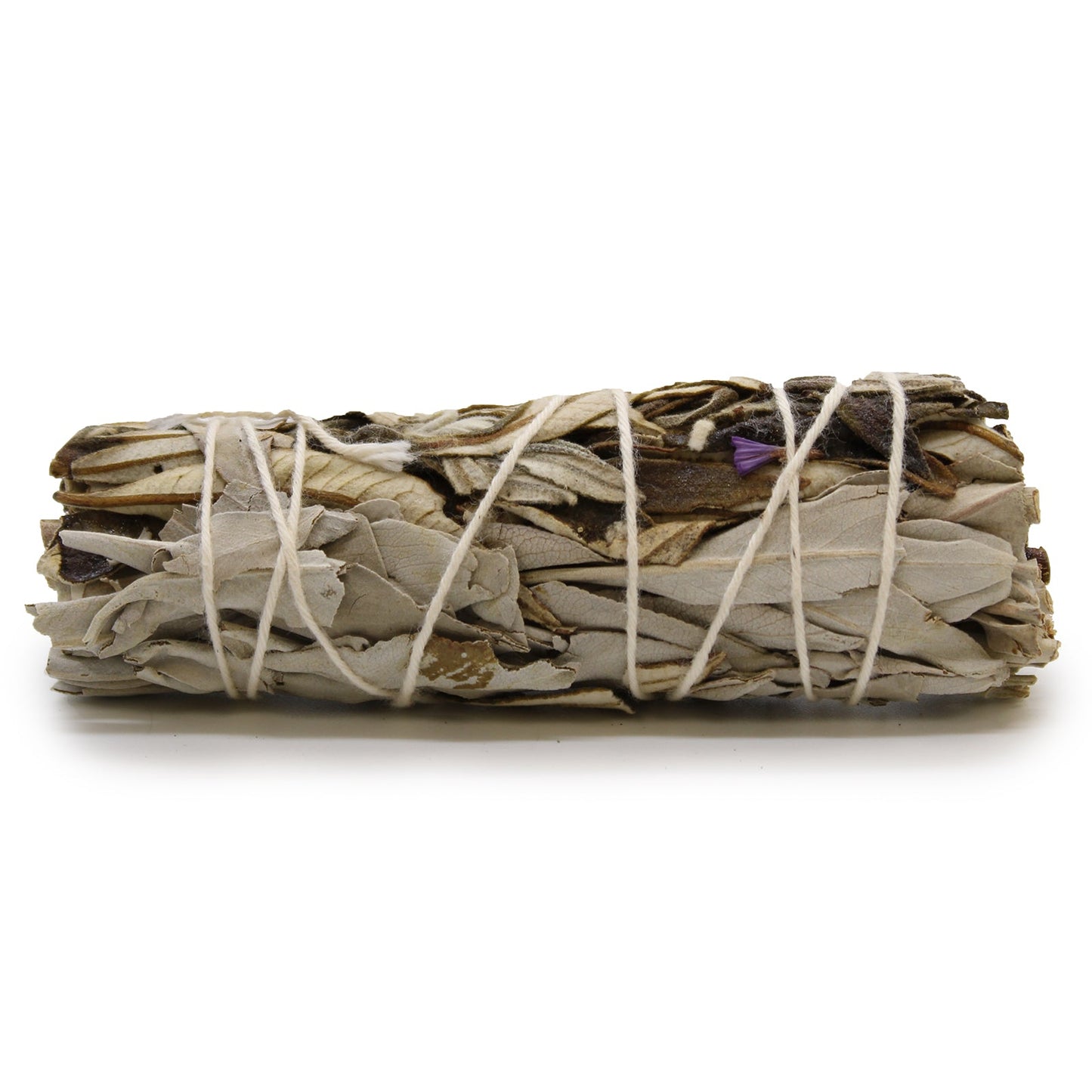 10cm Handcrafted Incense Smudge Stick - White Sage and Yerba Santa product packaging on clean background from Quintessential Holistic Health Ltd