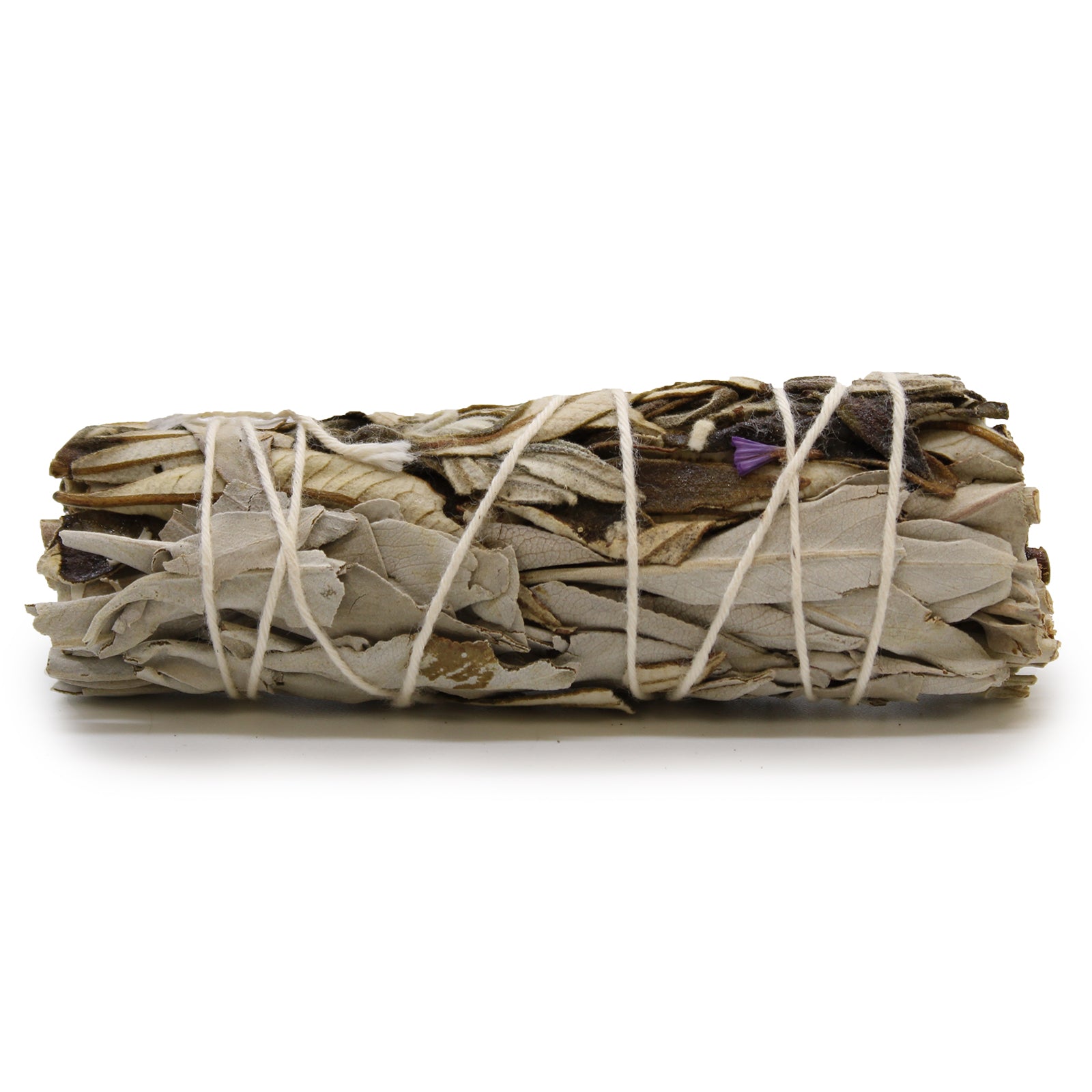 10cm Handcrafted Incense Smudge Stick - White Sage and Yerba Santa product packaging on clean background from Quintessential Holistic Health Ltd