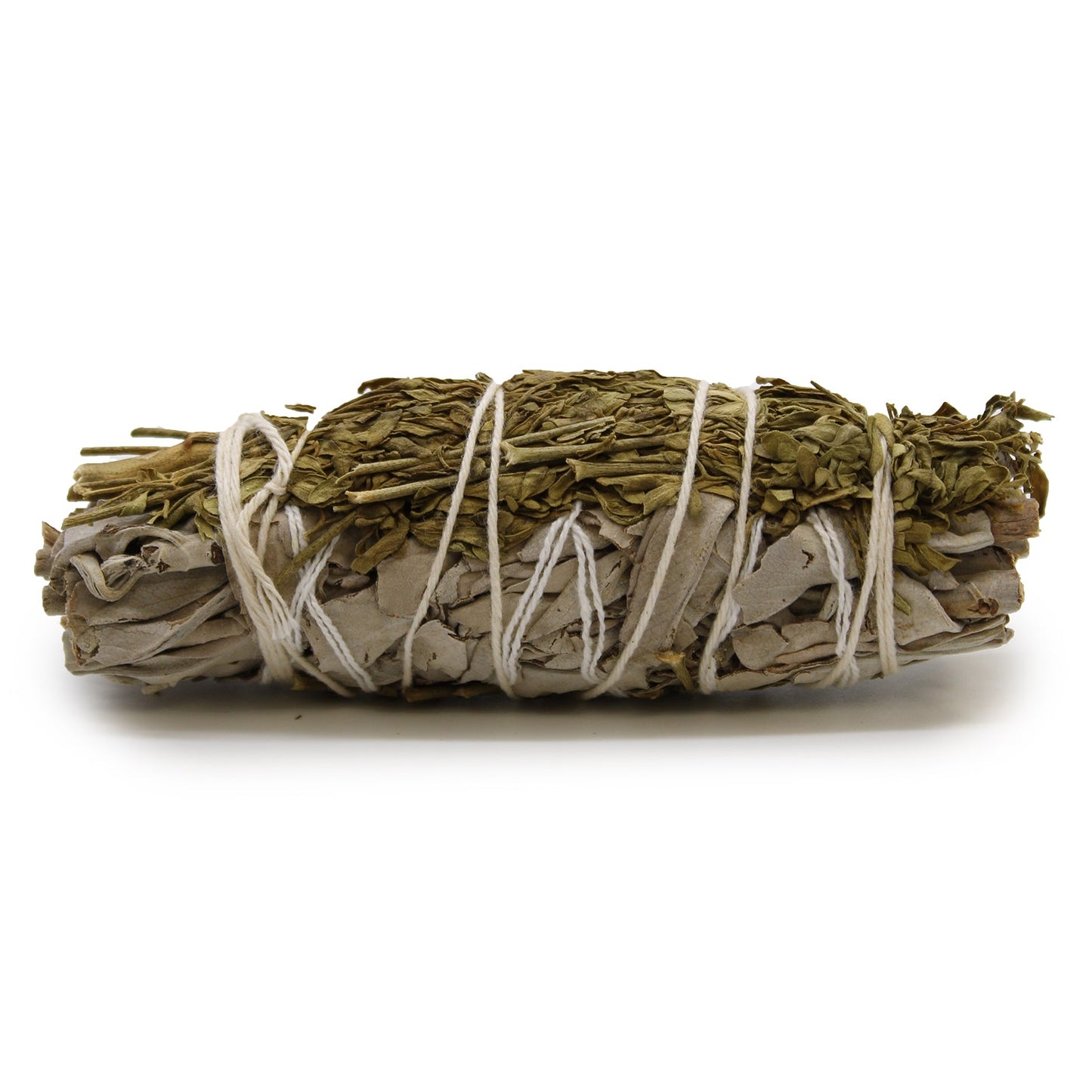 10cm Handcrafted Incense Smudge Stick - White Sage and Ruda product packaging on clean background from Quintessential Holistic Health Ltd
