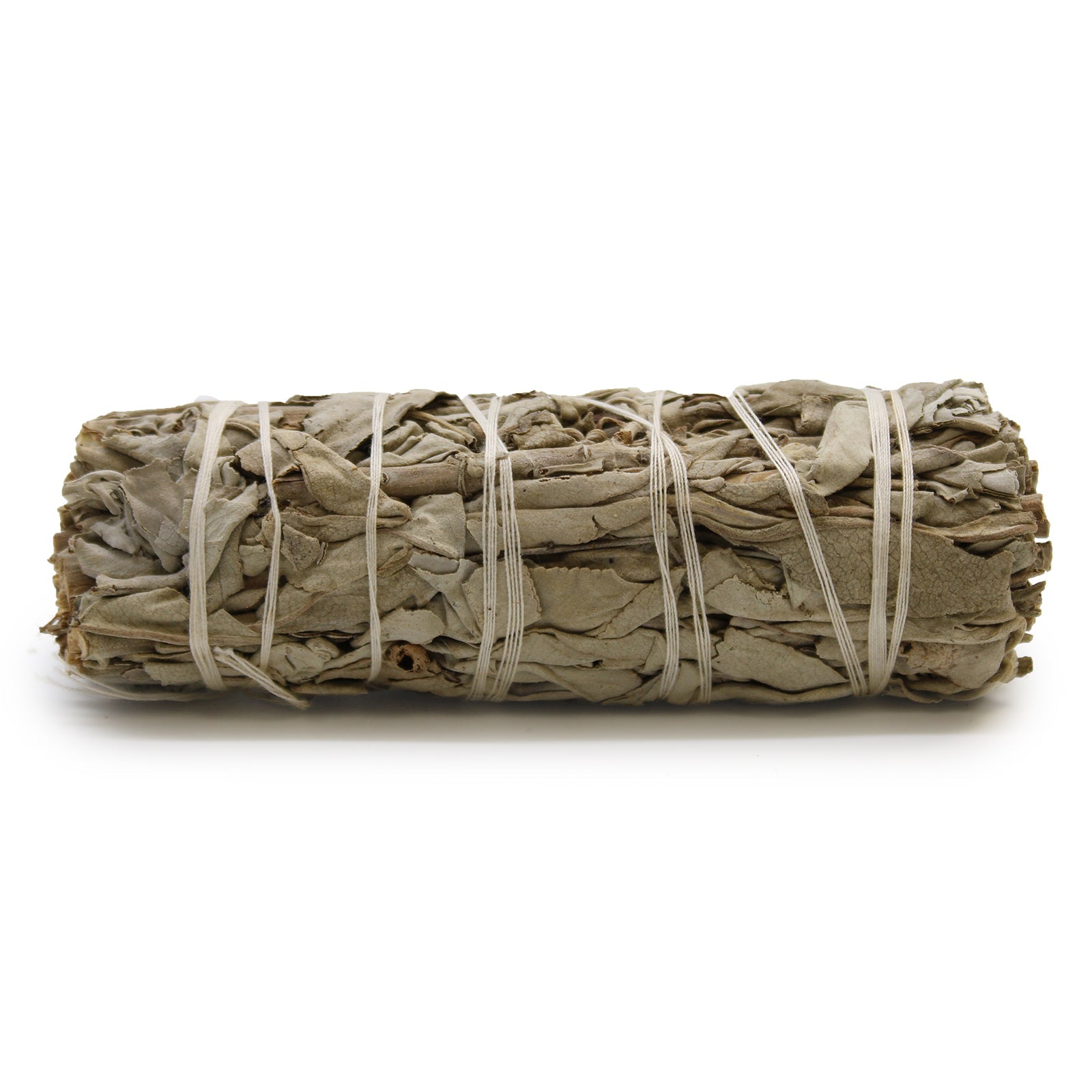 10cm Handcrafted Incense Smudge Stick - White Sage and Sweetgrass product packaging on clean background from Quintessential Holistic Health Ltd
