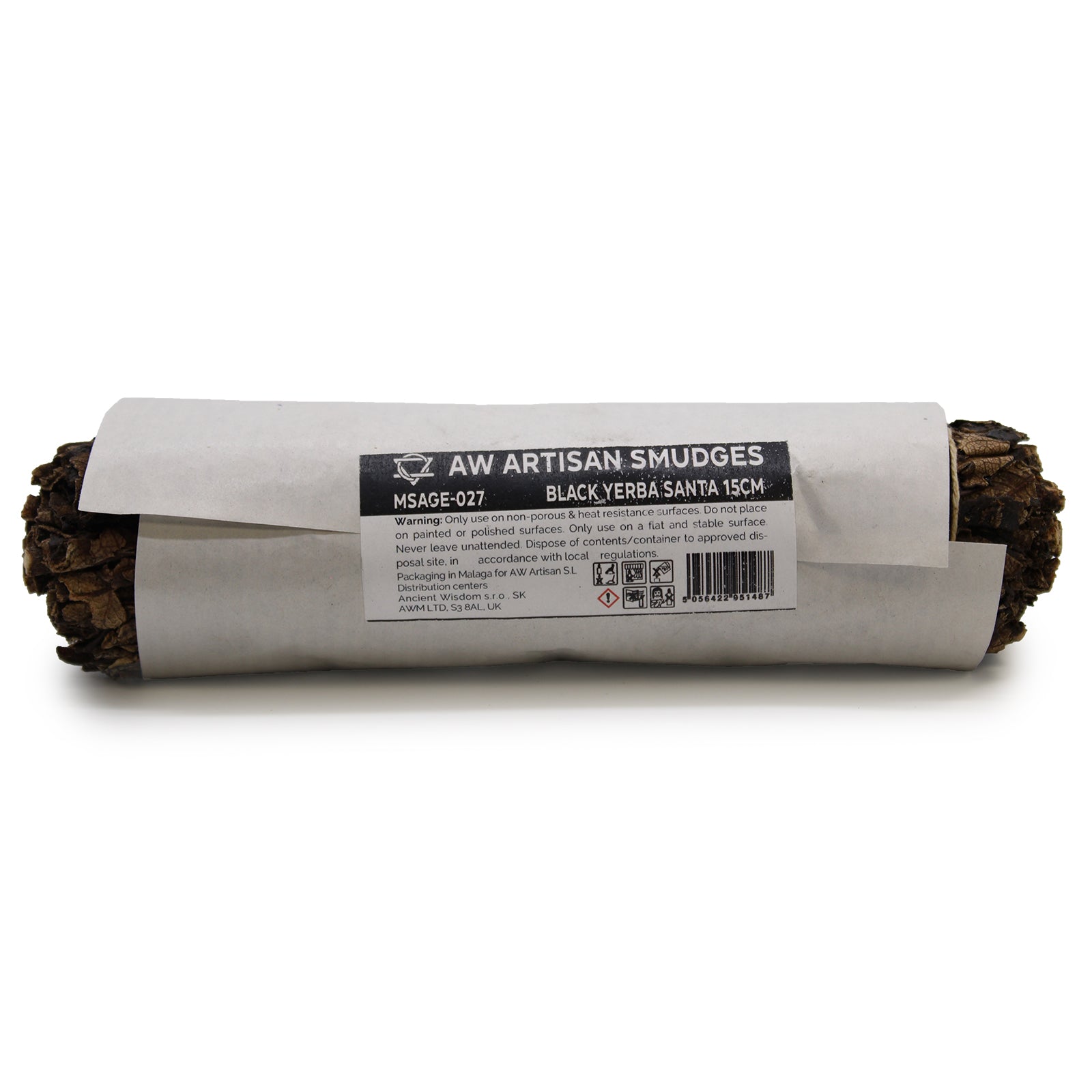 15cm Handcrafted Incense Smudge Stick - Black Sage product packaging on clean background from Quintessential Holistic Health Ltd