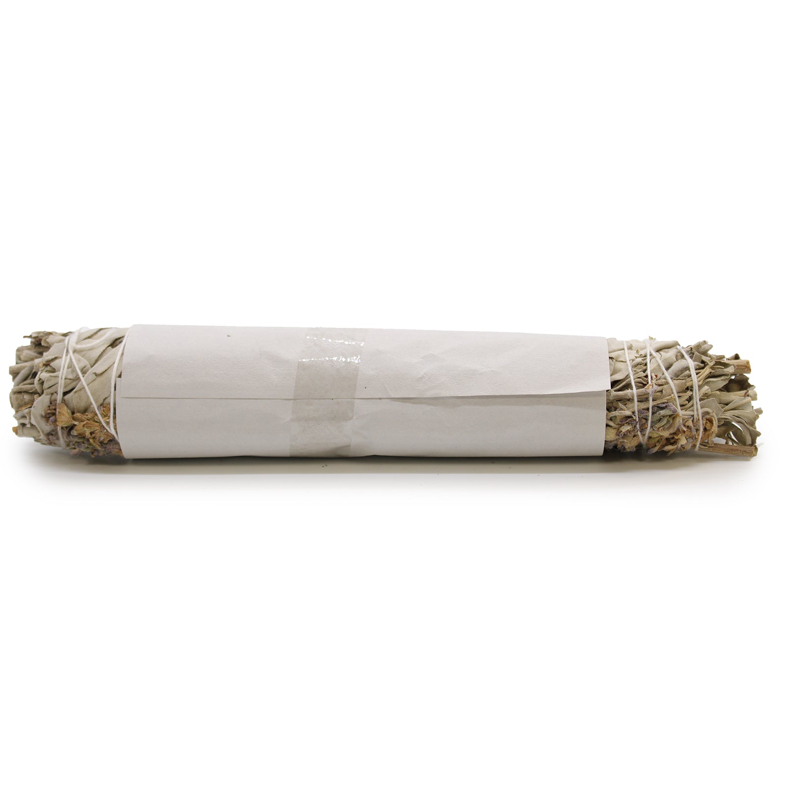 22.5cm Handcrafted Incense Smudge Stick - White Sage and Lavender product packaging on clean background from Quintessential Holistic Health Ltd