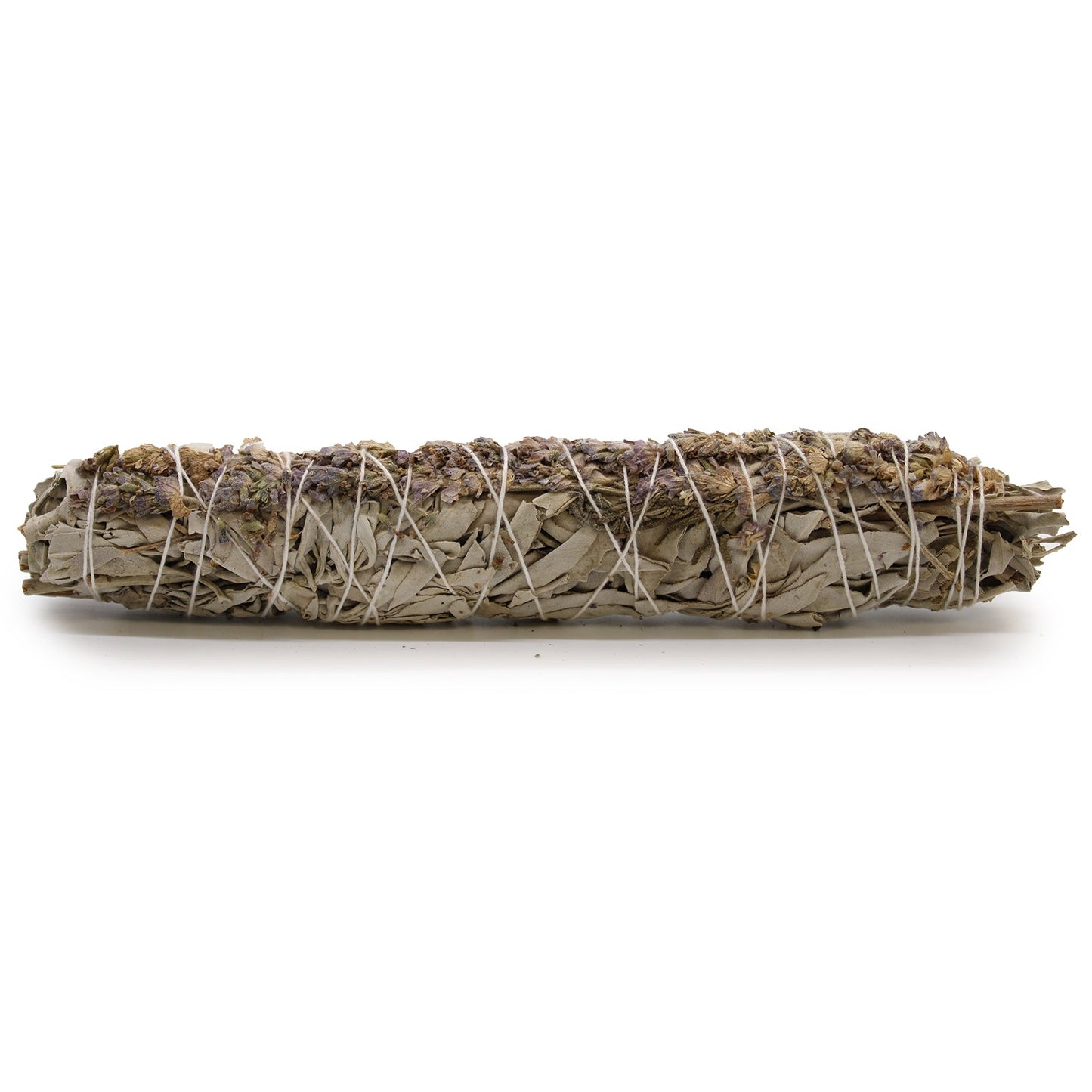 22.5cm Handcrafted Incense Smudge Stick - White Sage and Lavender product packaging on clean background from Quintessential Holistic Health Ltd